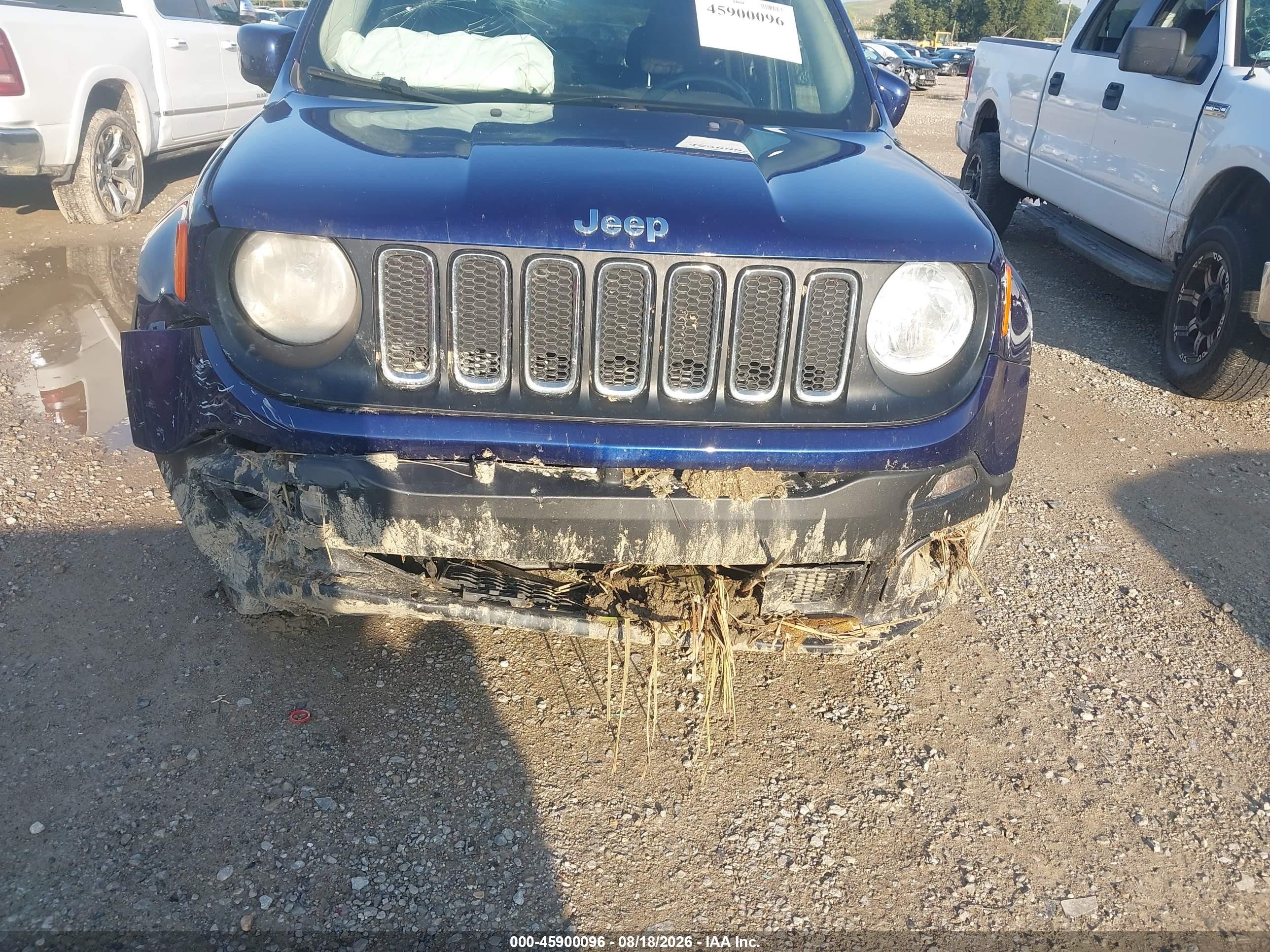 2017 Jeep Renegade Latitude Синий vin: ZACCJBBB4HPG52260