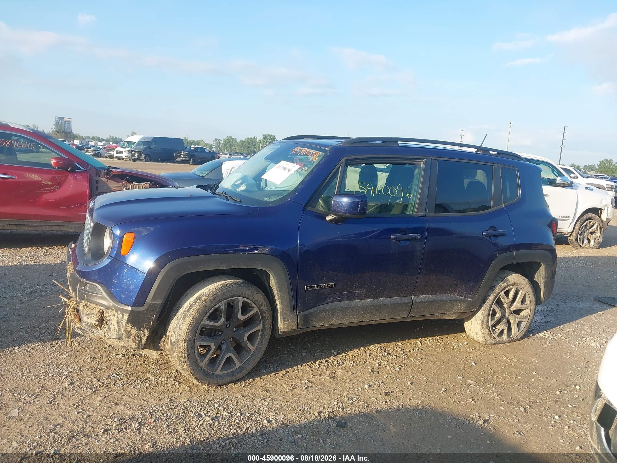 2017 Jeep Renegade Latitude Синий vin: ZACCJBBB4HPG52260