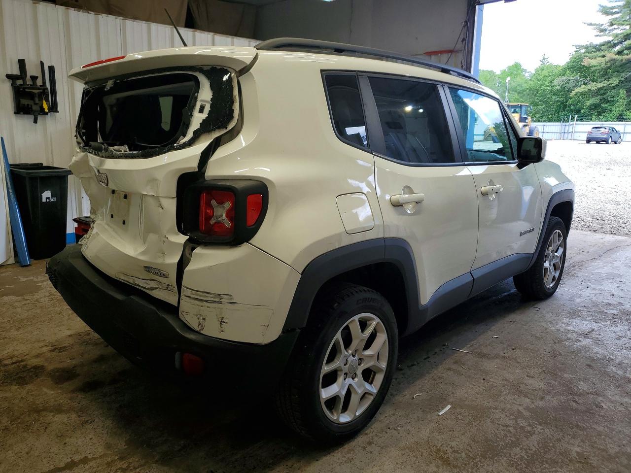 2017 Jeep Renegade Latitude White vin: ZACCJBBB8HPE72909