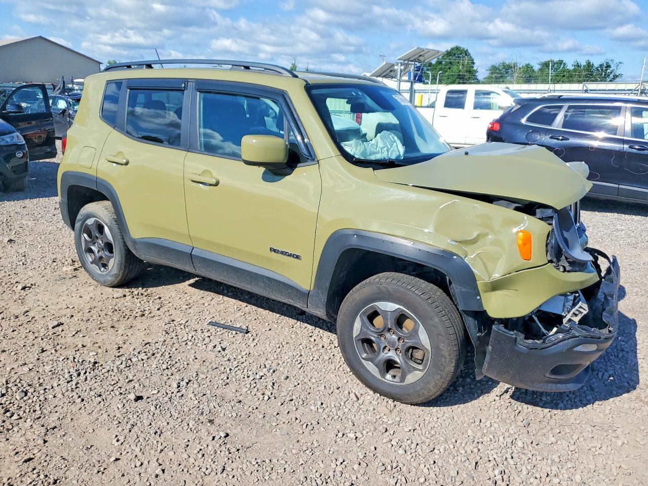 2015 Jeep Renegade Latitude Green vin: ZACCJBBH0FPB88434