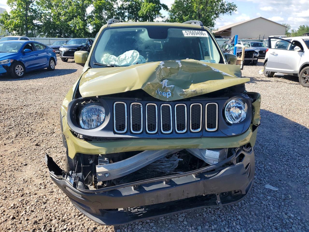2015 Jeep Renegade Latitude Green vin: ZACCJBBH0FPB88434