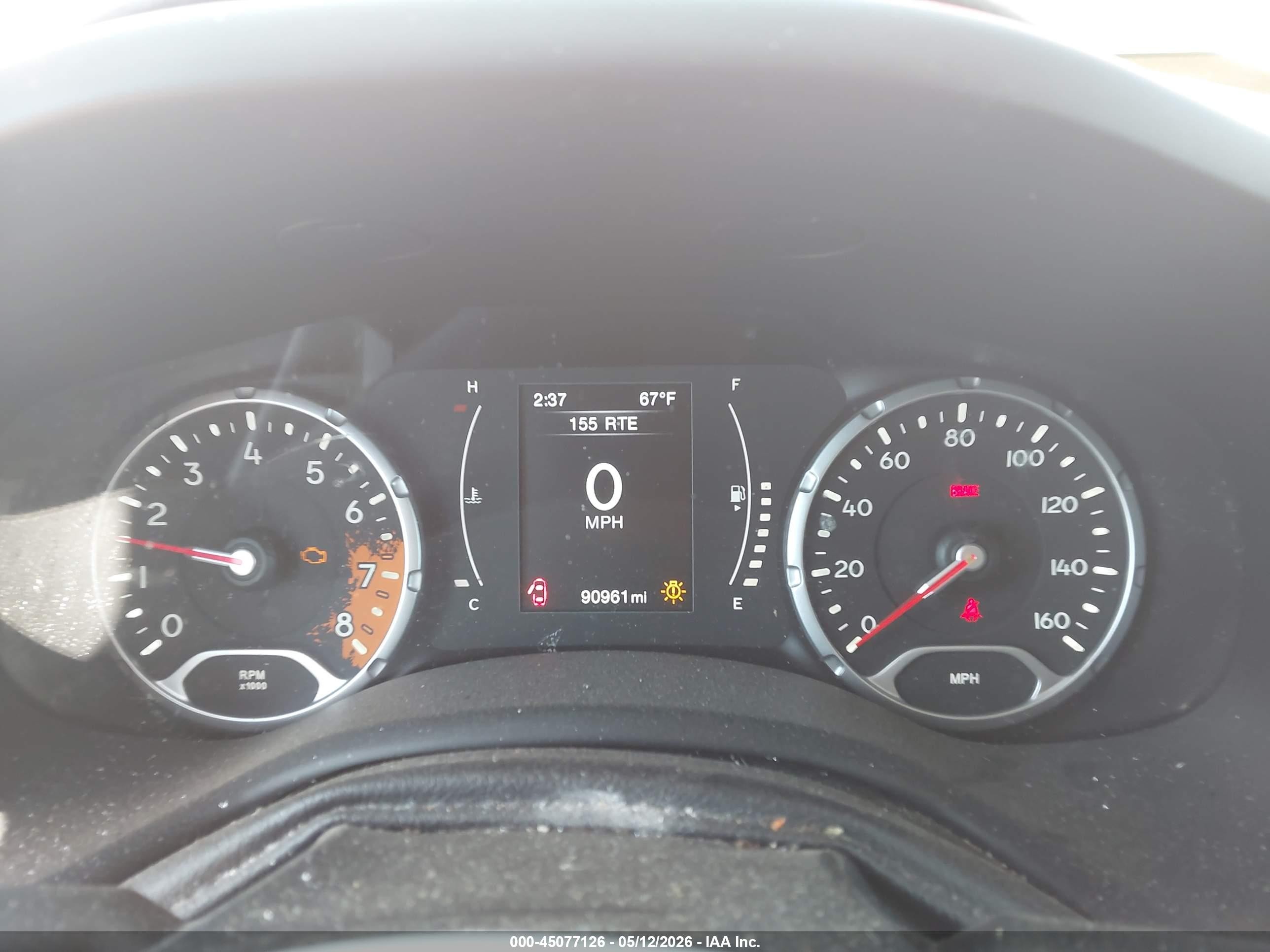 2015 Jeep Renegade Latitude Orange vin: ZACCJBBH7FPC20747