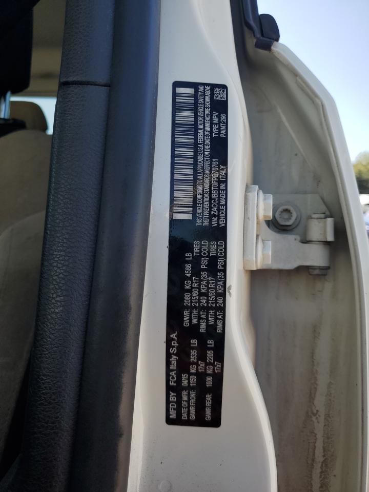 2015 Jeep Renegade Latitude White vin: ZACCJBBT0FPB70761