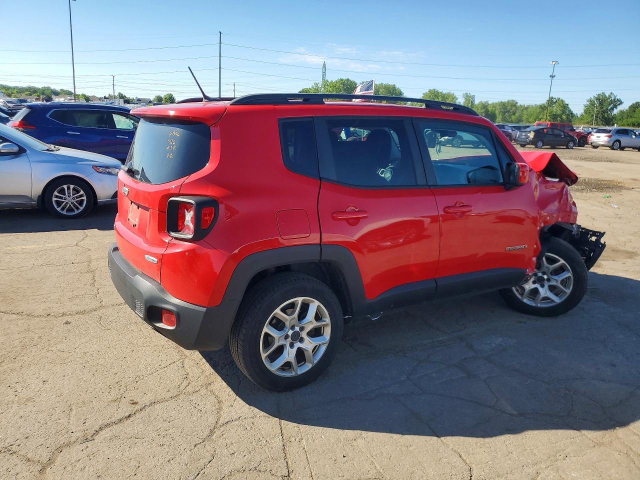 2015 Jeep Renegade Latitude Красный vin: ZACCJBBT0FPB73126