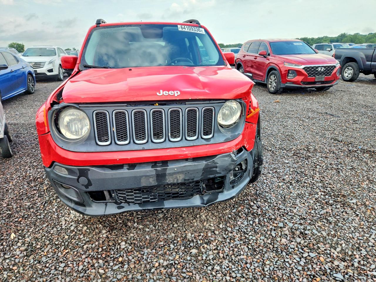 2015 Jeep Renegade Latitude Red vin: ZACCJBBT0FPC45364