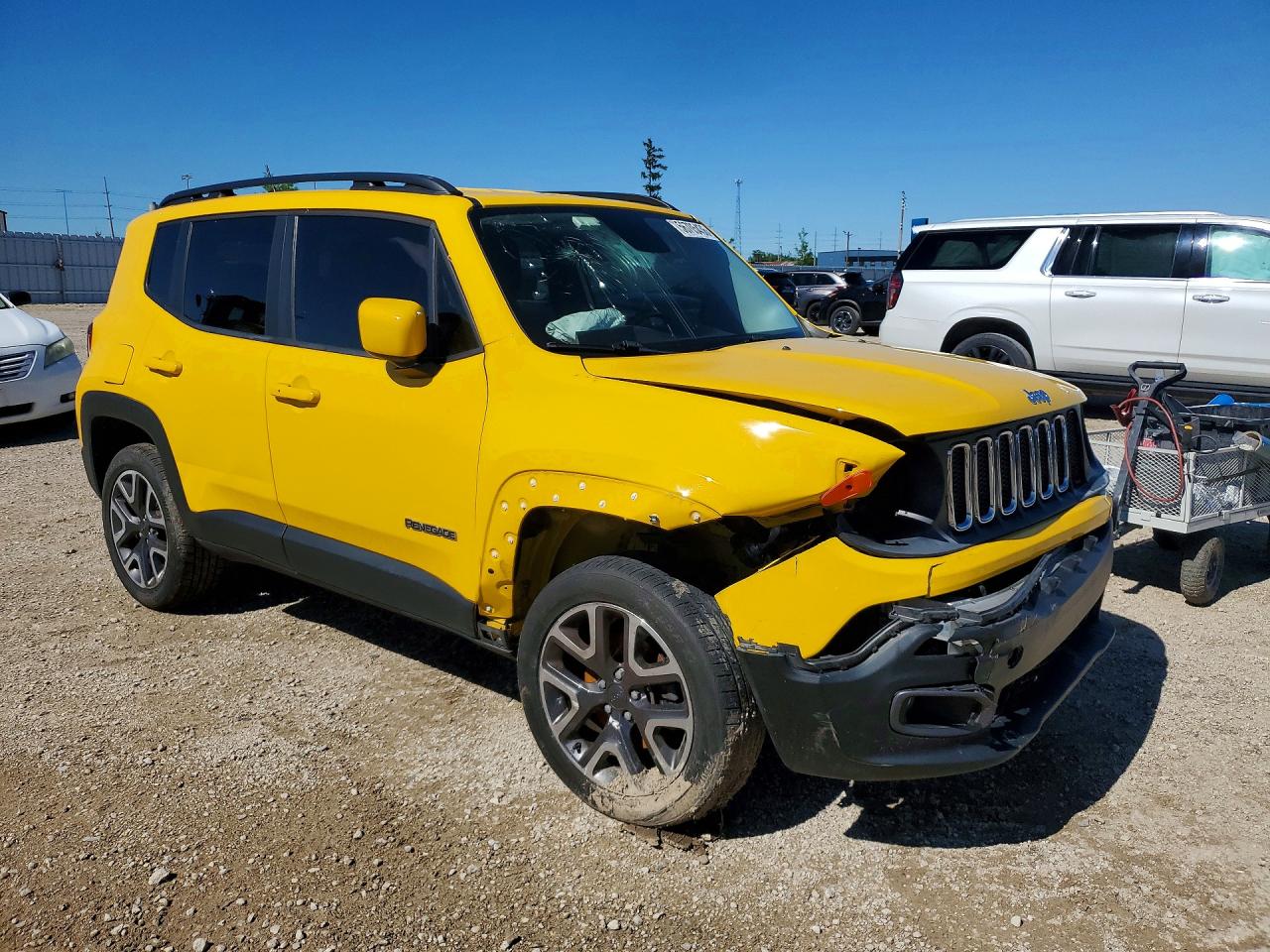 2016 Jeep Renegade Latitude Yellow vin: ZACCJBBT0GPD42873