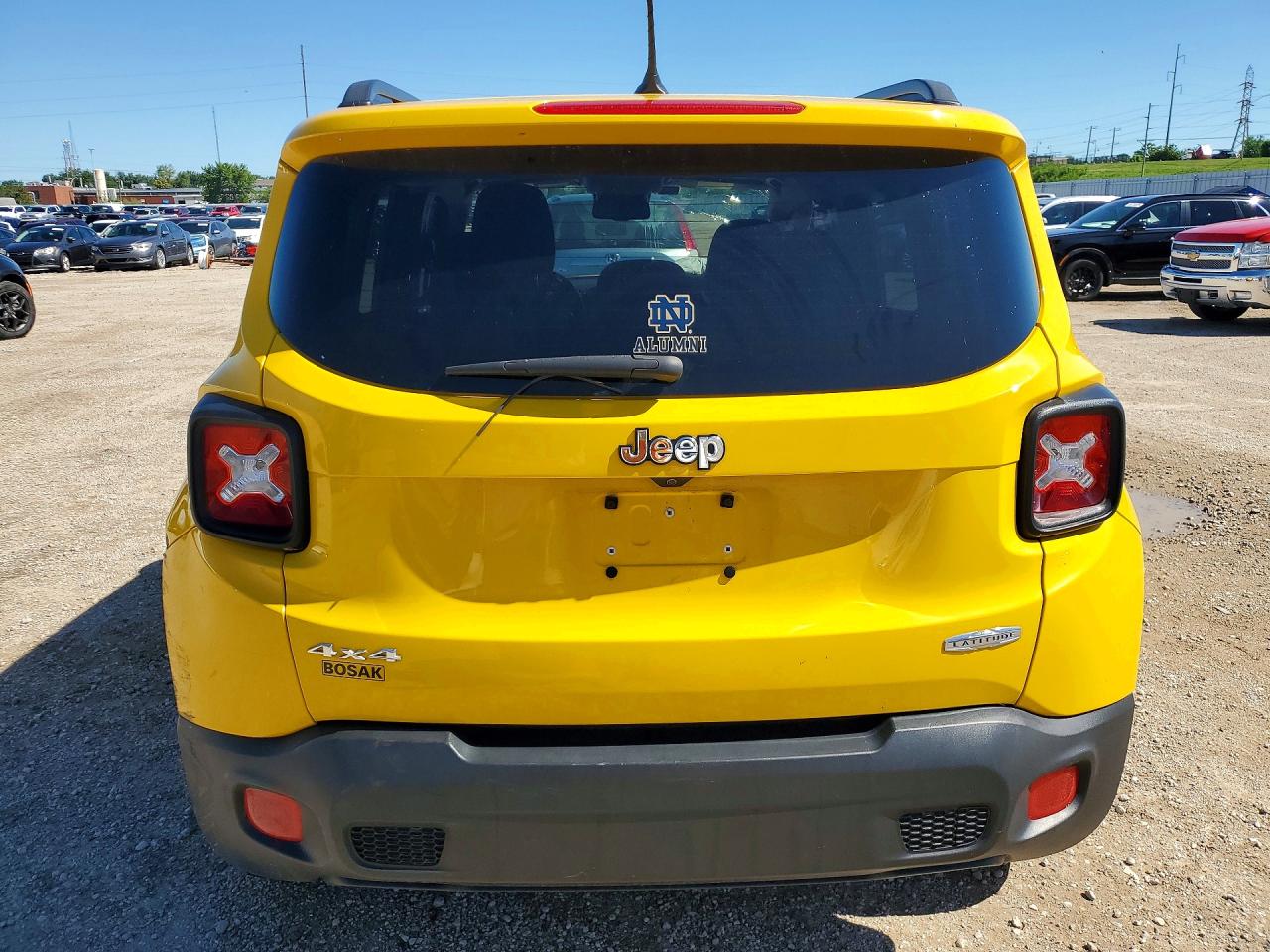 2016 Jeep Renegade Latitude Yellow vin: ZACCJBBT0GPD42873