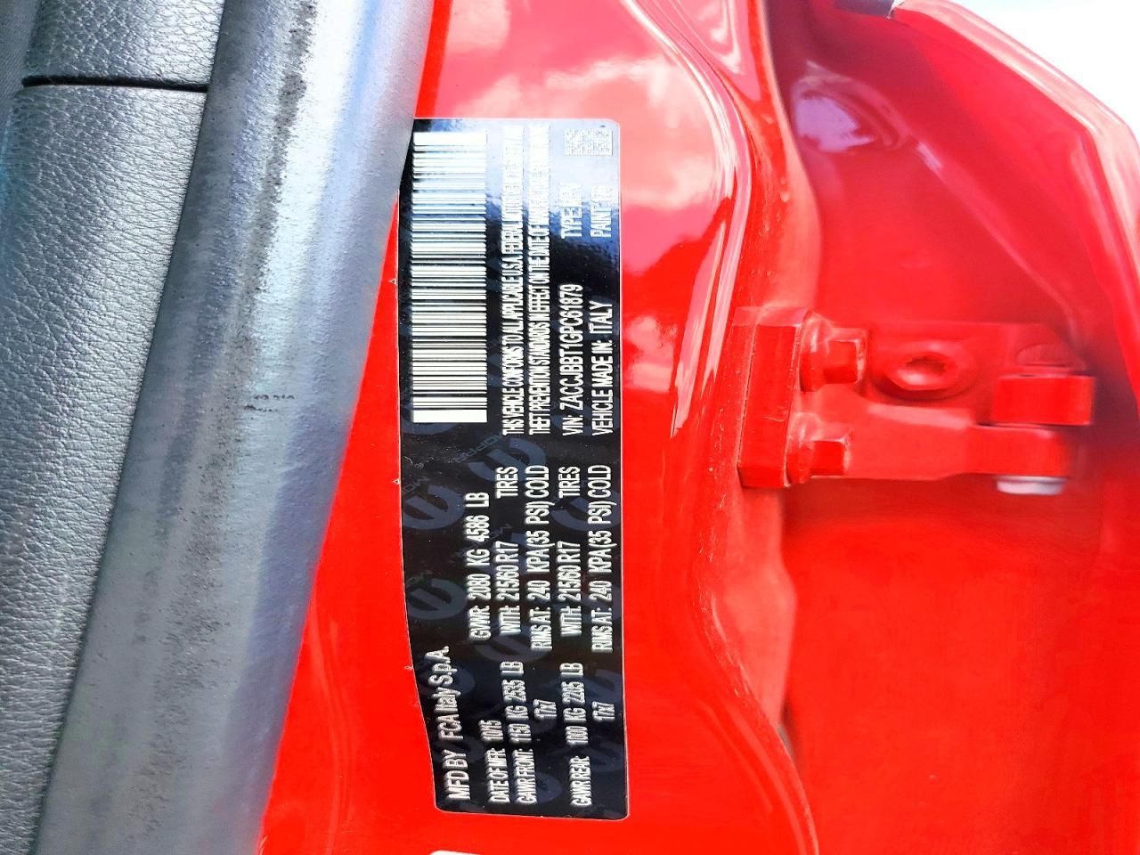 2016 Jeep Renegade Latitude Red vin: ZACCJBBT1GPC61879