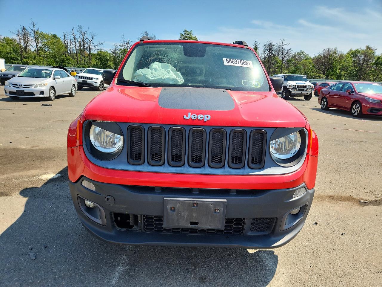 2015 Jeep Renegade Latitude Red vin: ZACCJBBT4FPC00654