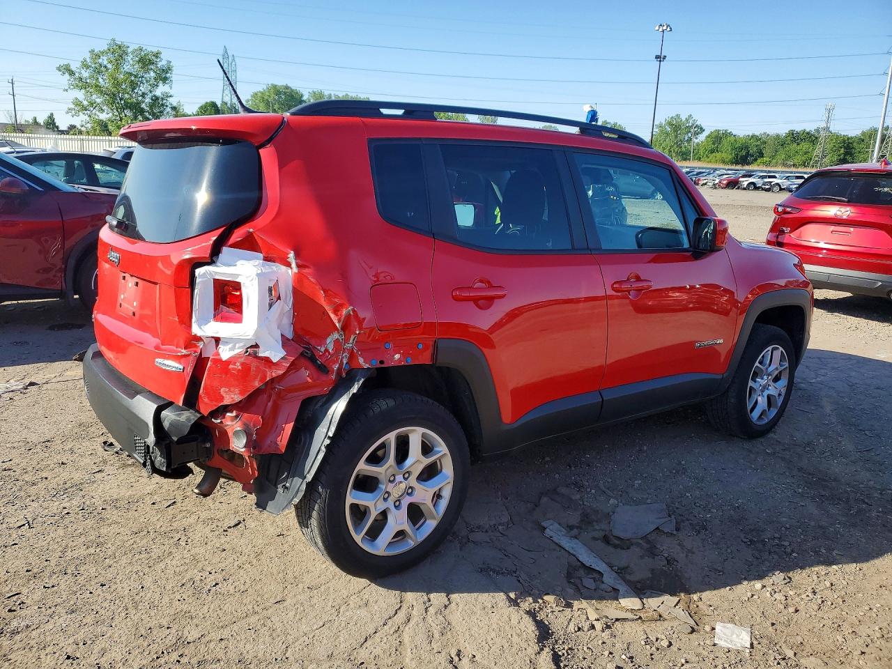 2016 Jeep Renegade Latitude Красный vin: ZACCJBBT4GPD57893
