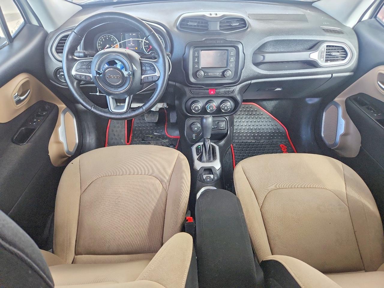 2015 Jeep Renegade Latitude White vin: ZACCJBBT5FPB85209