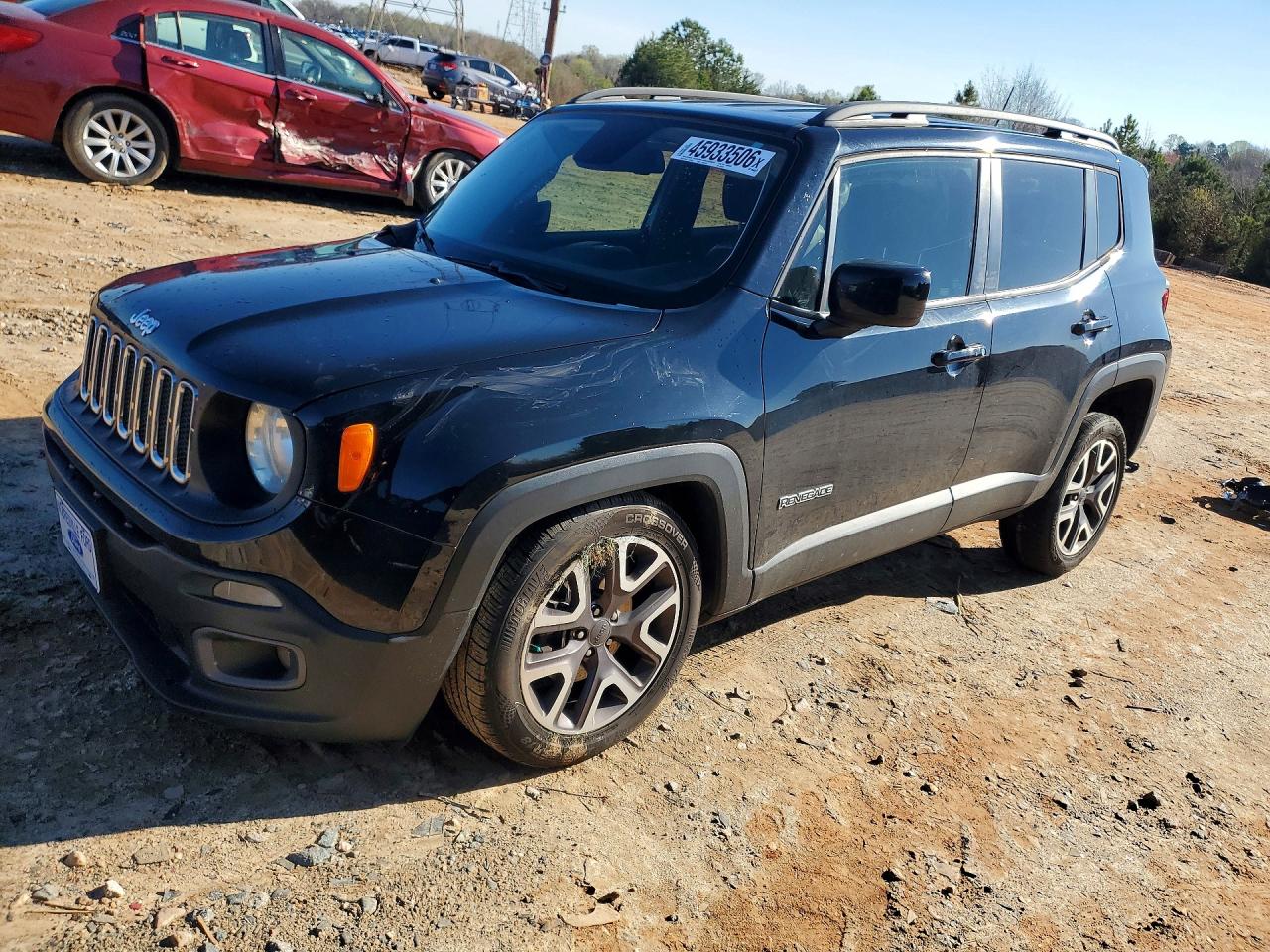 2016 Jeep Renegade Latitude Черный vin: ZACCJBBT5GPD45204
