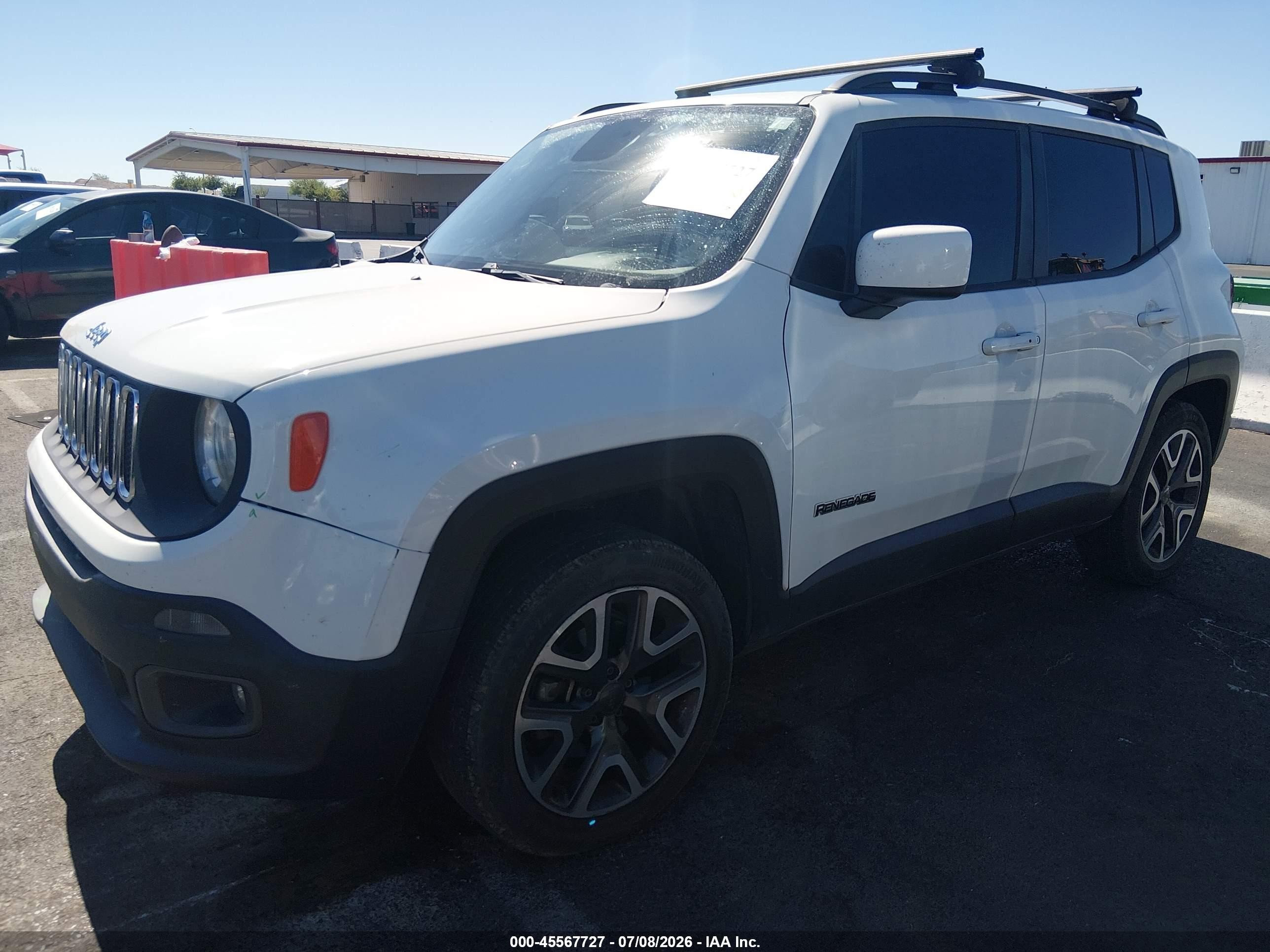 2015 Jeep Renegade Latitude Белый vin: ZACCJBBT8FPC29817