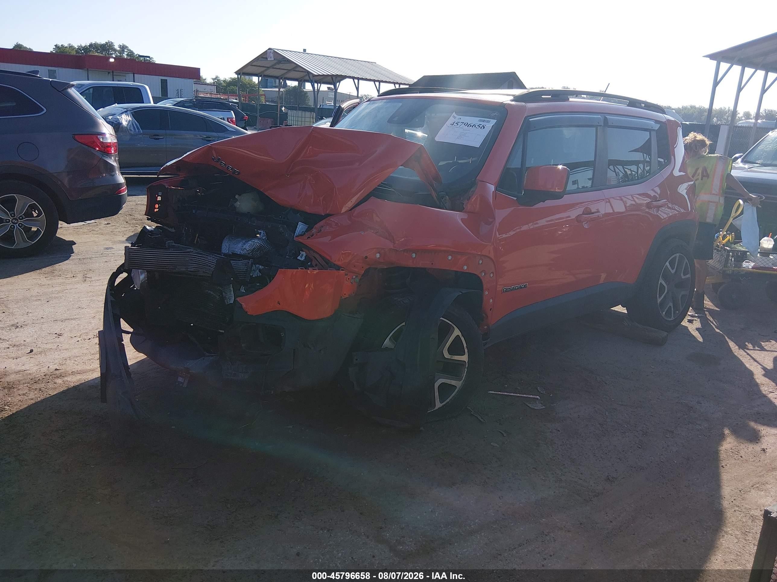 2015 Jeep Renegade Latitude Orange vin: ZACCJBBTXFPC35327