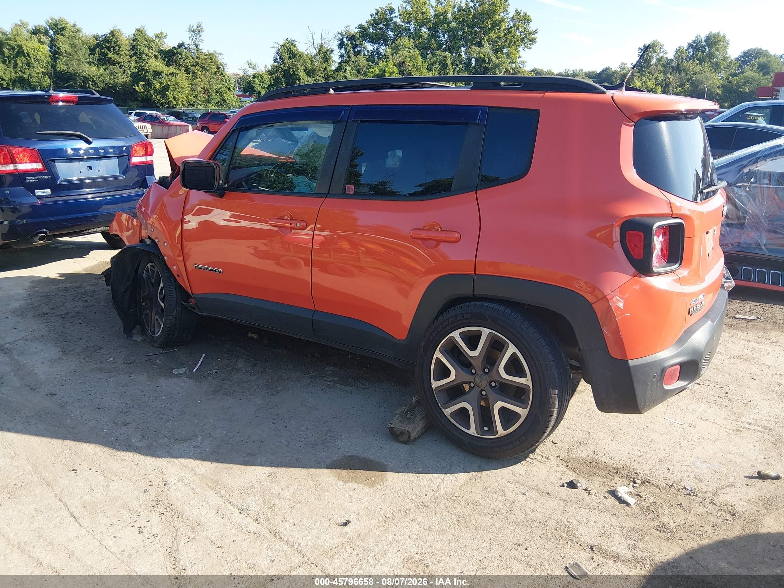2015 Jeep Renegade Latitude Orange vin: ZACCJBBTXFPC35327