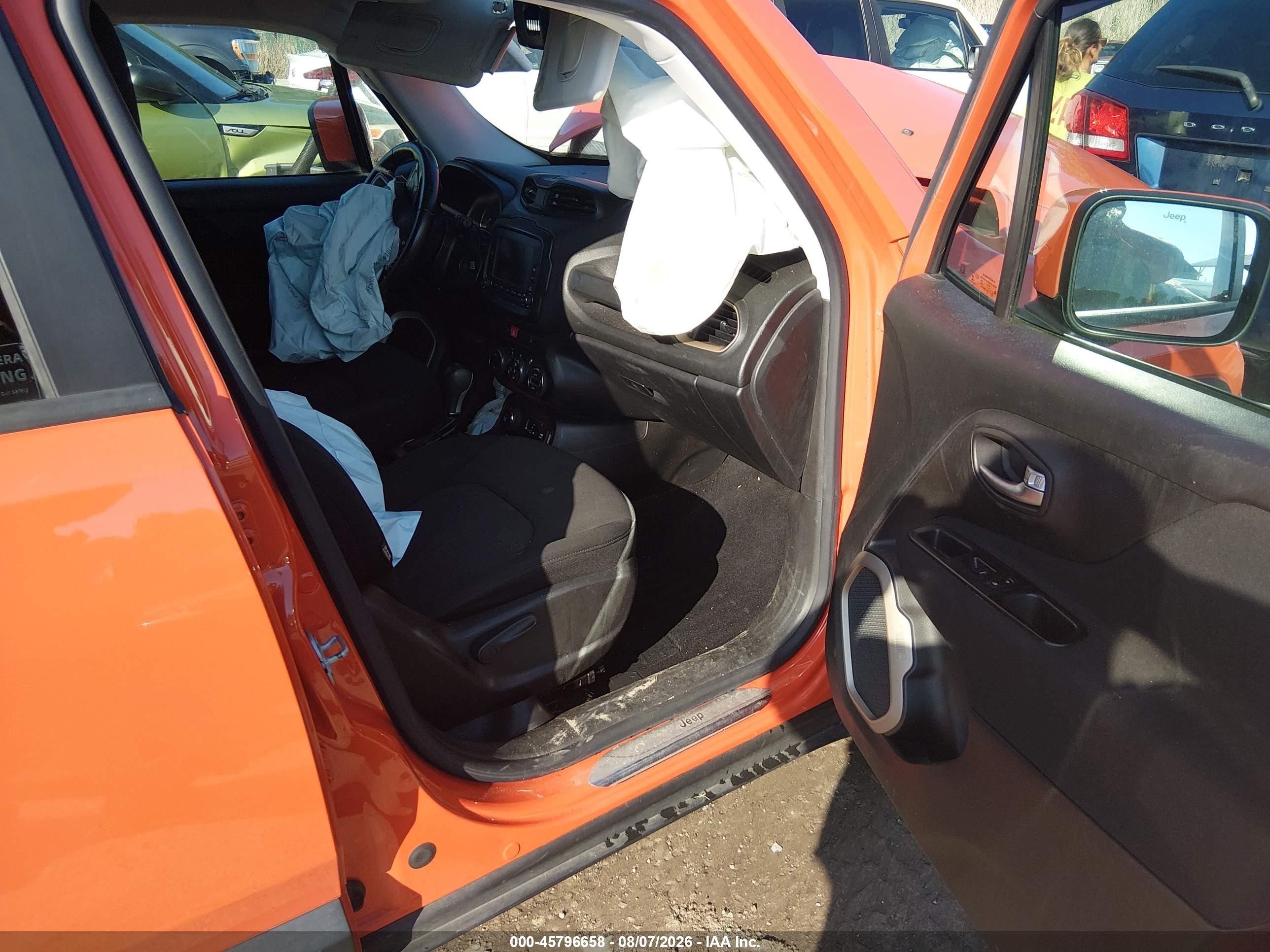 2015 Jeep Renegade Latitude Orange vin: ZACCJBBTXFPC35327