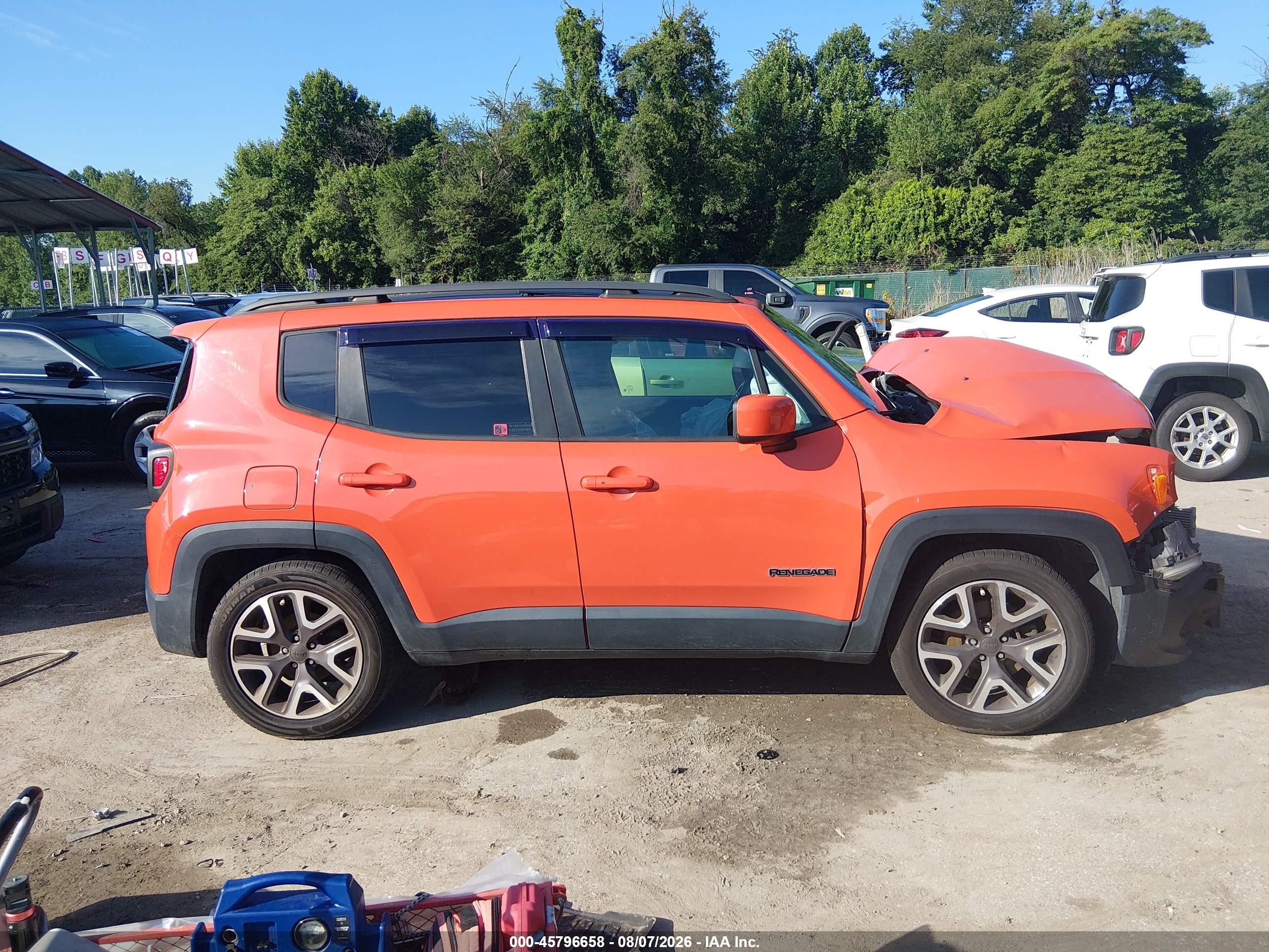 2015 Jeep Renegade Latitude Orange vin: ZACCJBBTXFPC35327