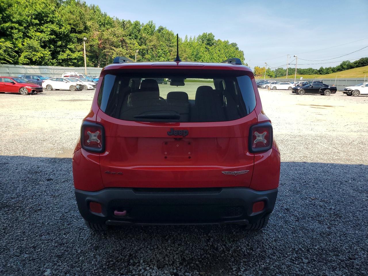 2017 Jeep Renegade Trailhawk Красный vin: ZACCJBCB1HPE61460