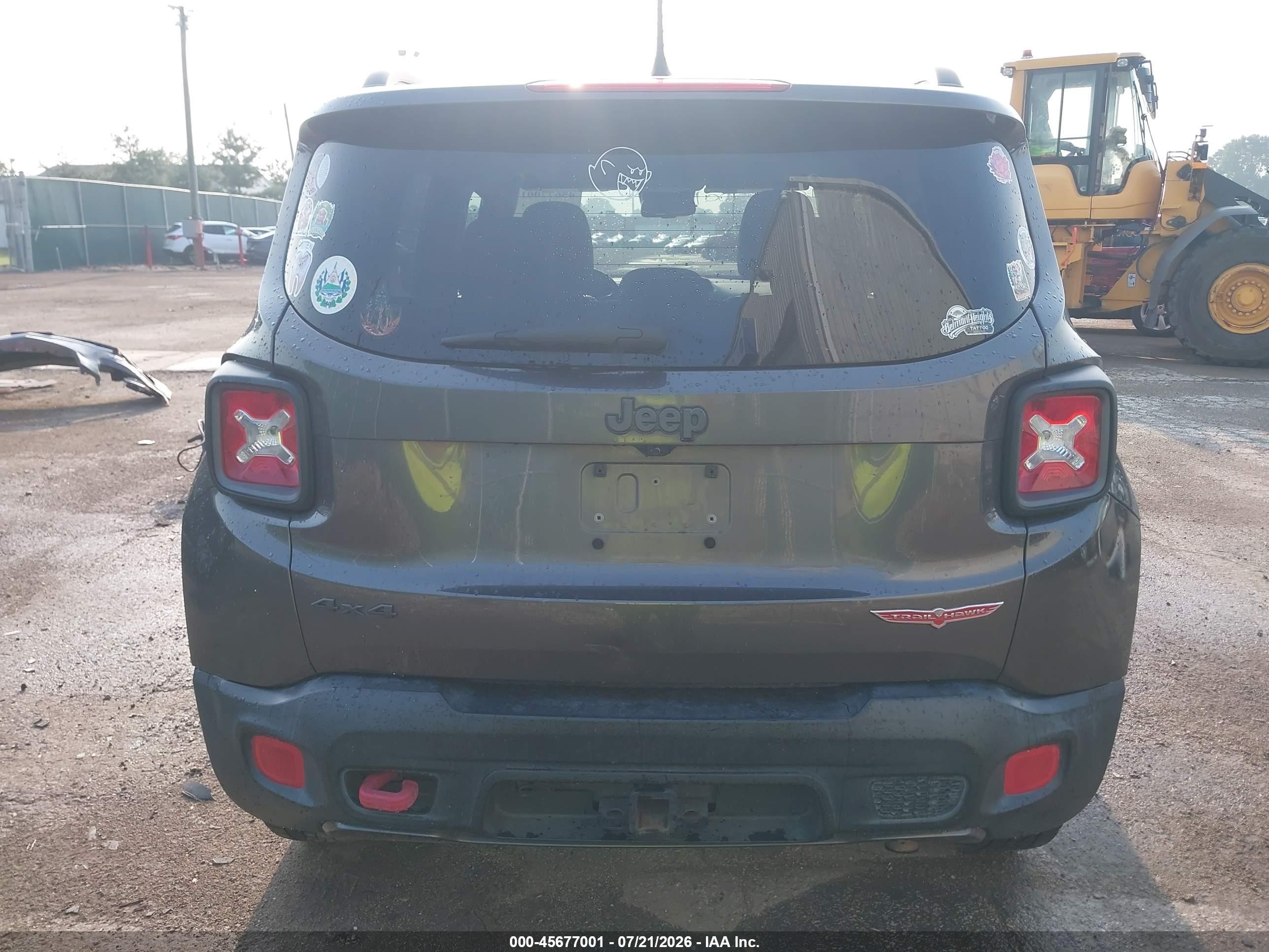 2017 Jeep Renegade Trailhawk Gray vin: ZACCJBCB1HPF97717