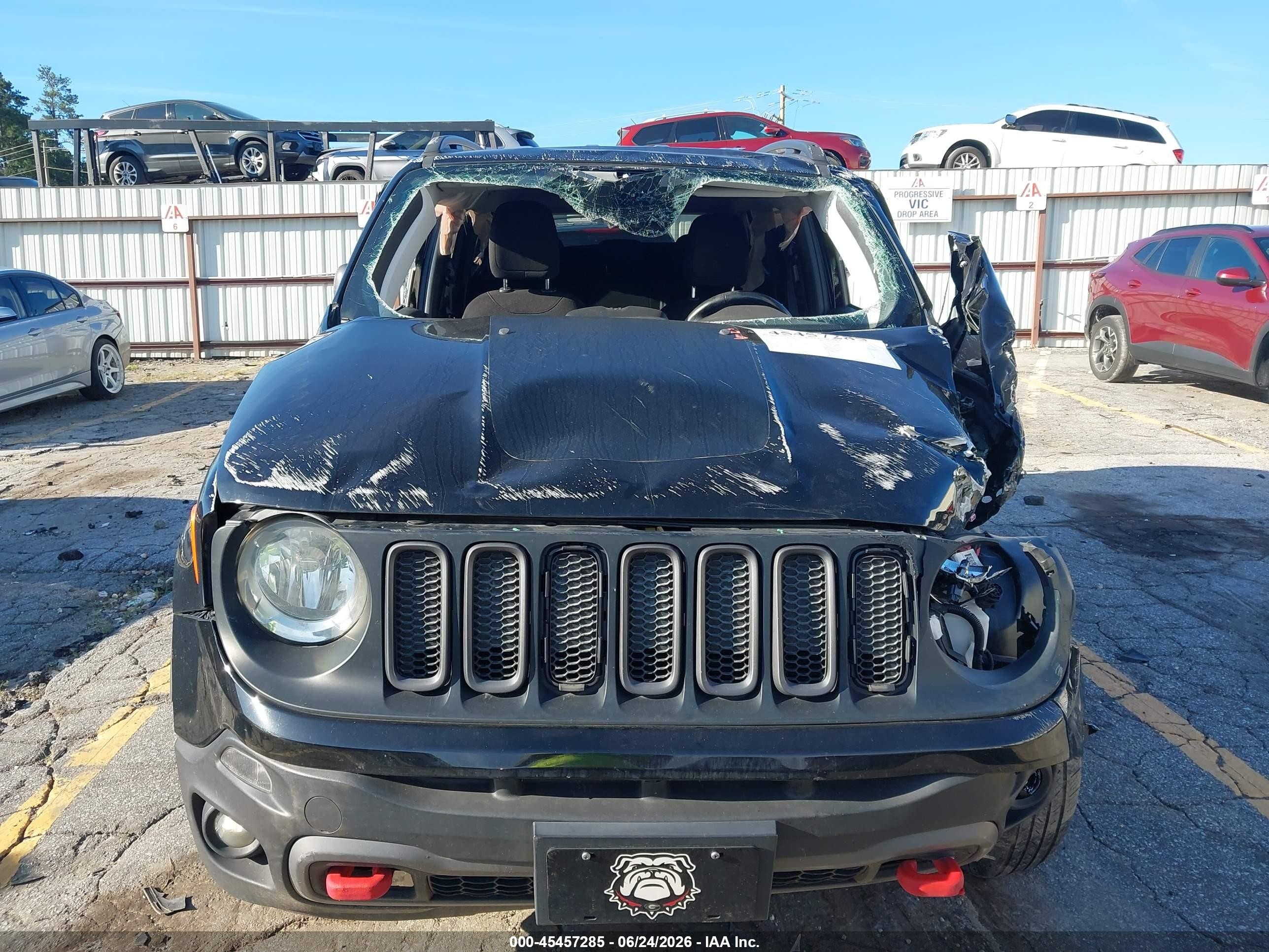 2018 Jeep Renegade Trailhawk 4x4 Black vin: ZACCJBCB7JPG98007