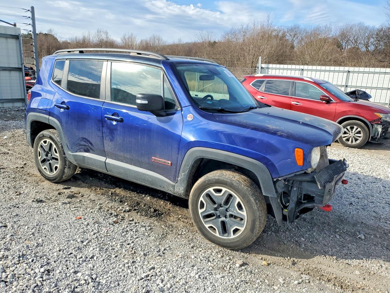 2017 Jeep Renegade Trailhawk Blue vin: ZACCJBCB8HPF85645