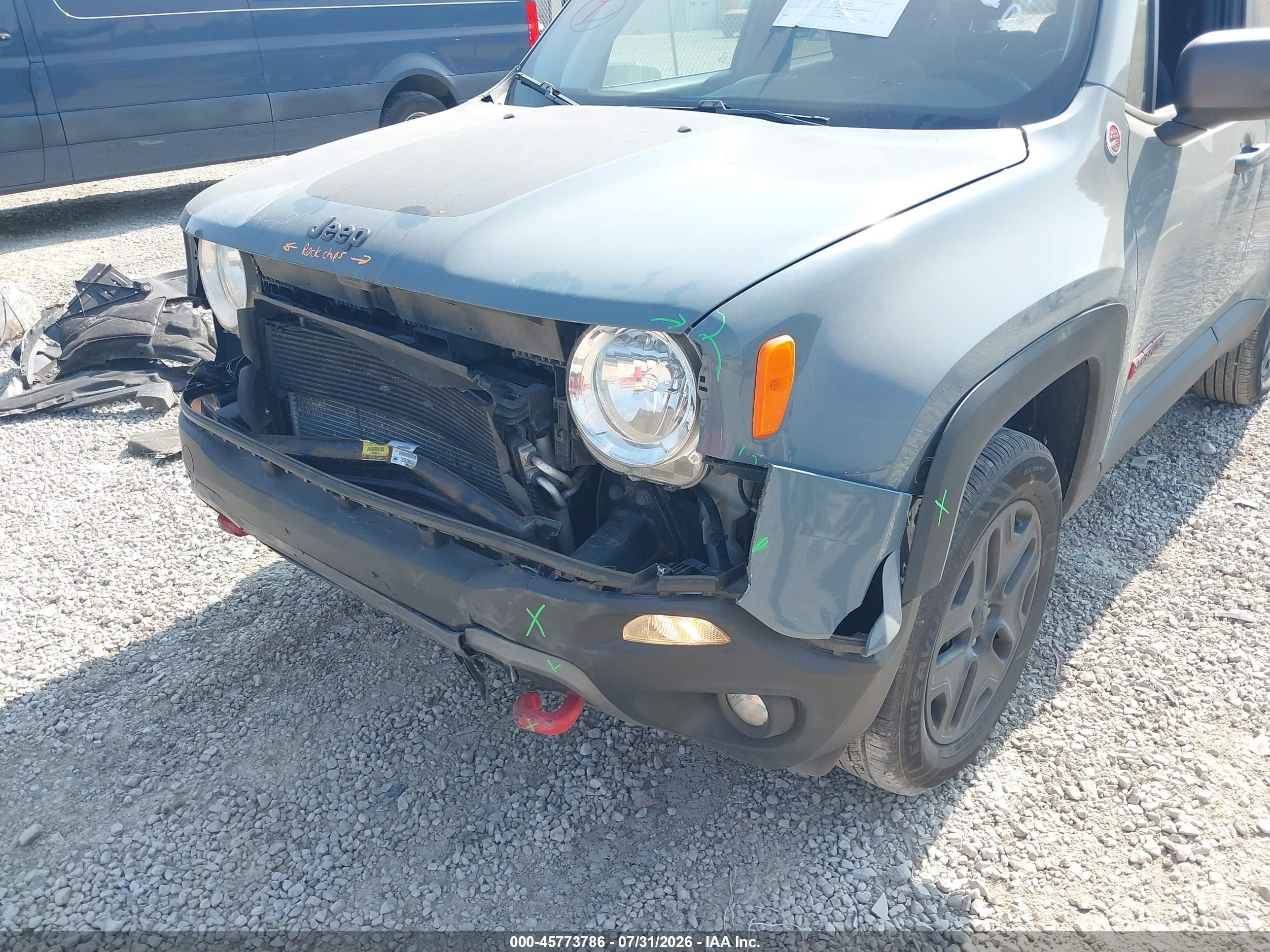 2018 Jeep Renegade Trailhawk 4x4 Gray vin: ZACCJBCBXJPH83794