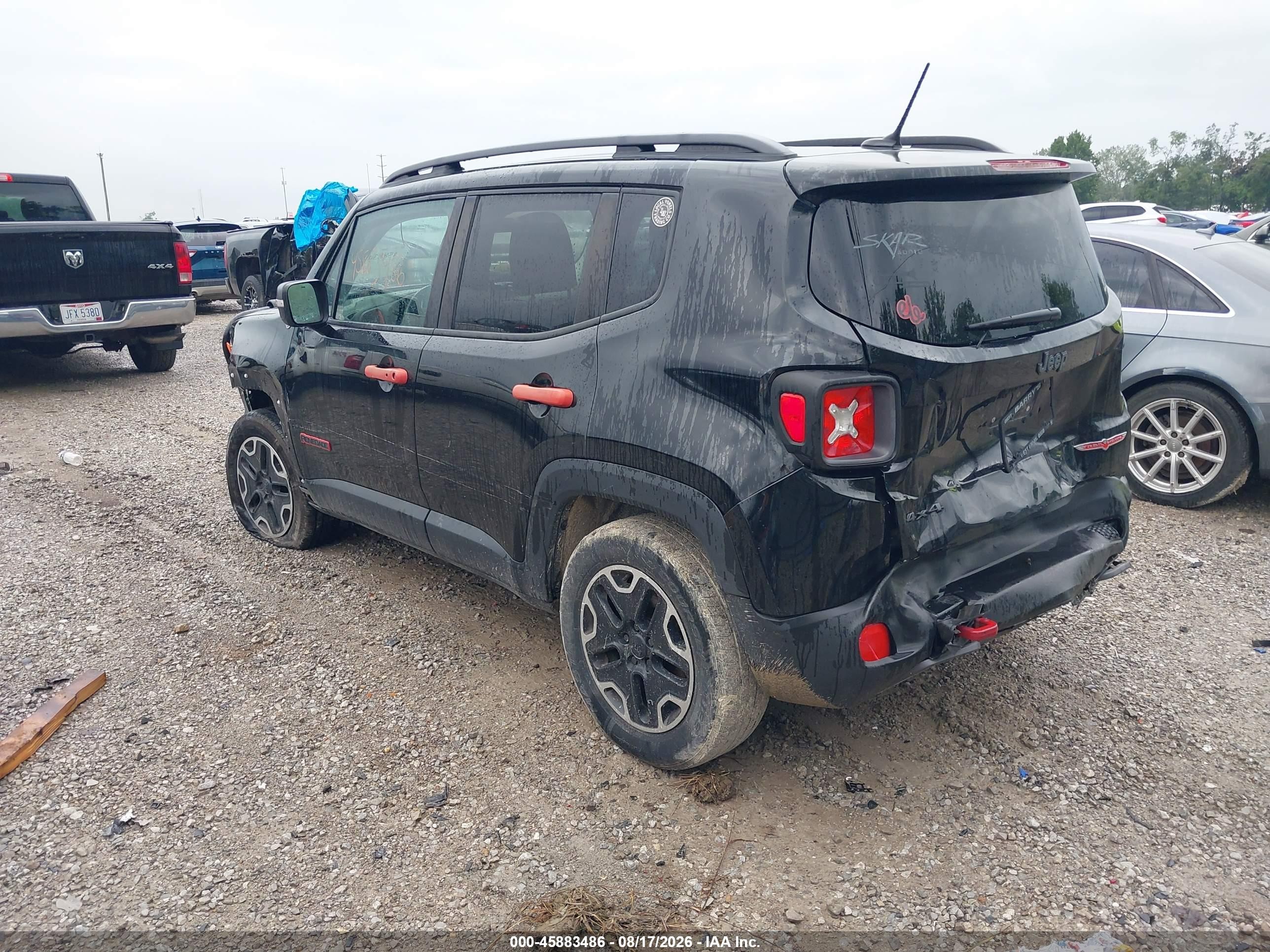 2015 Jeep Renegade Trailhawk Black vin: ZACCJBCT0FPB59679