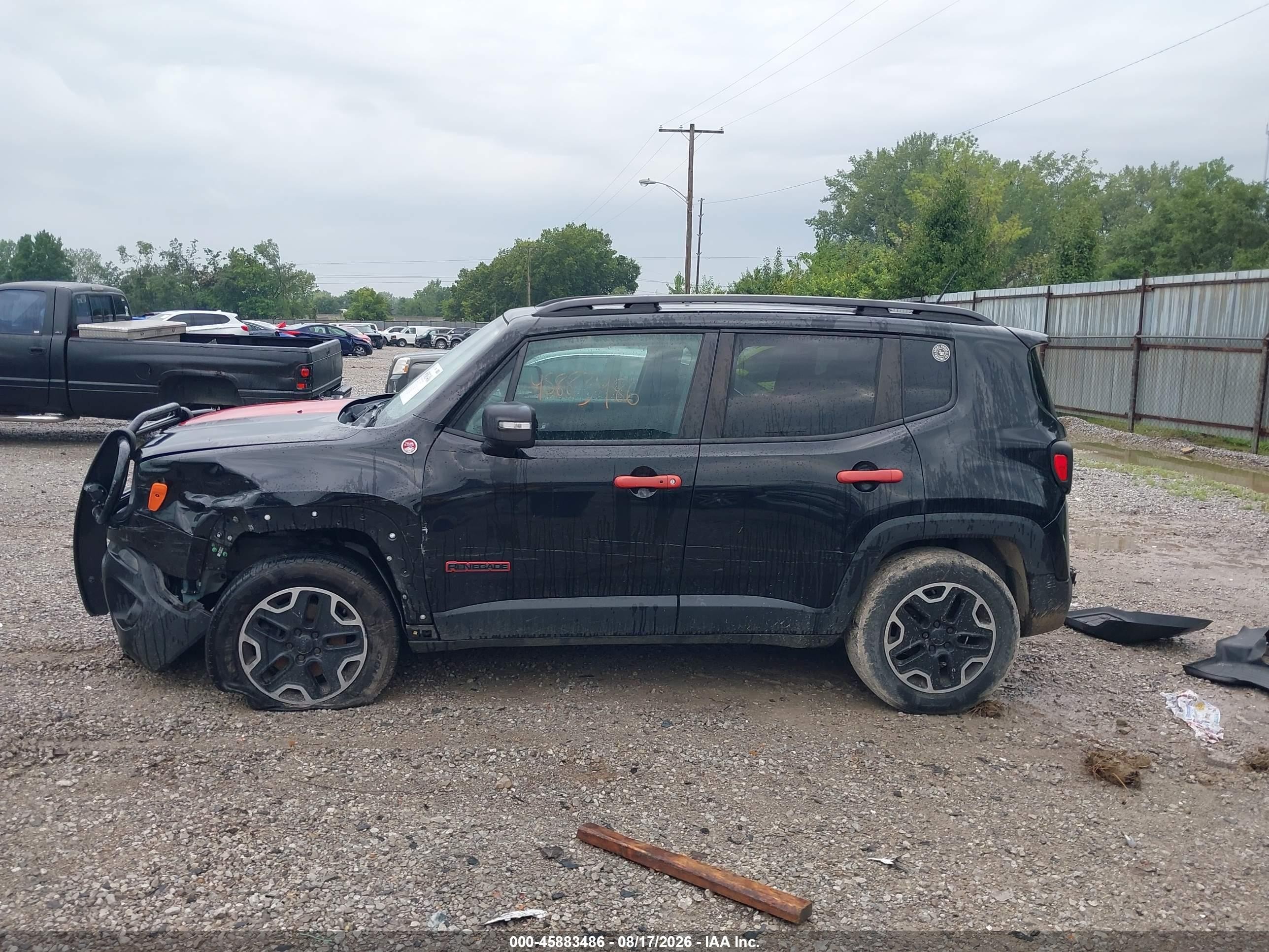 2015 Jeep Renegade Trailhawk Black vin: ZACCJBCT0FPB59679