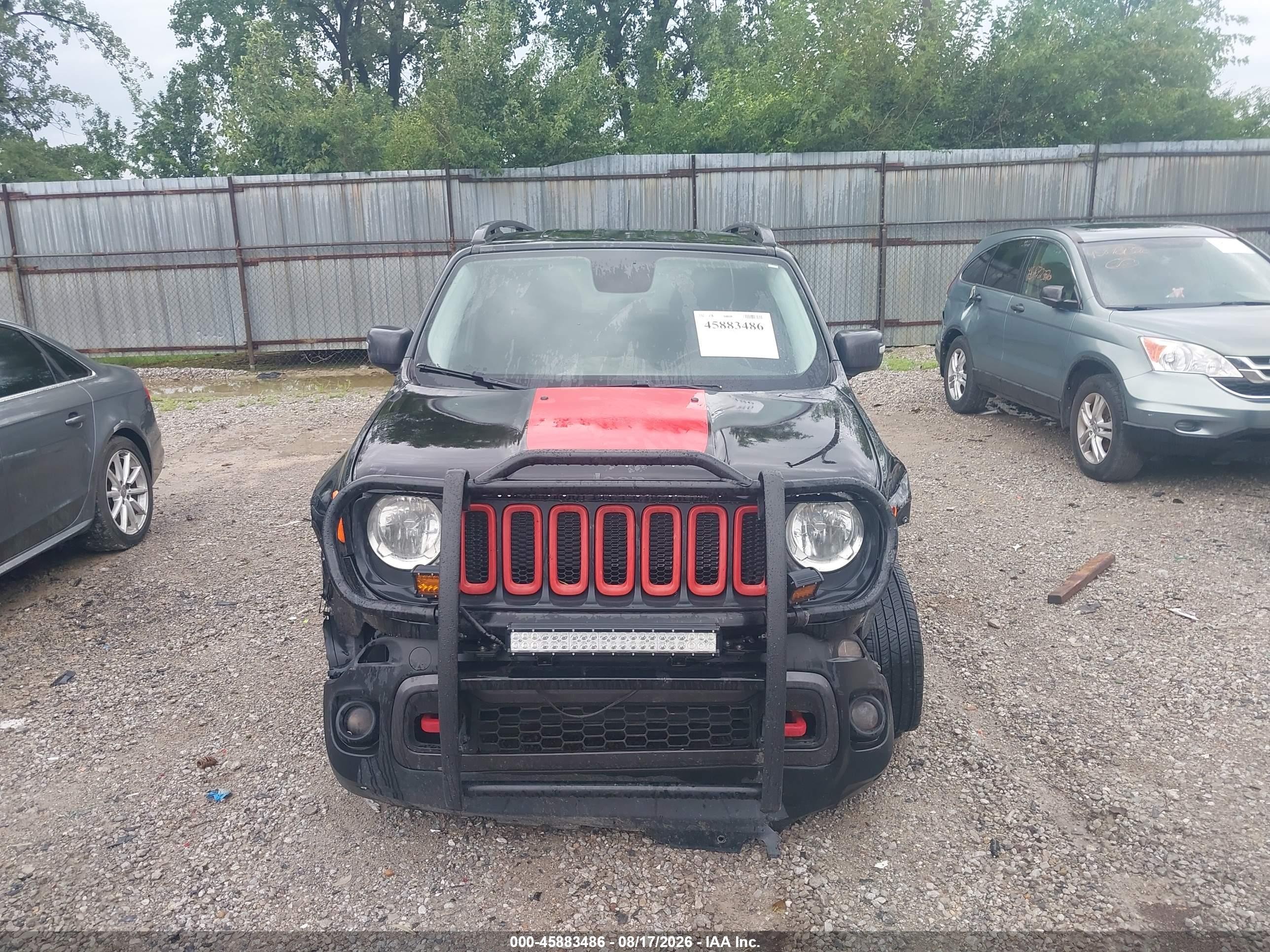 2015 Jeep Renegade Trailhawk Black vin: ZACCJBCT0FPB59679