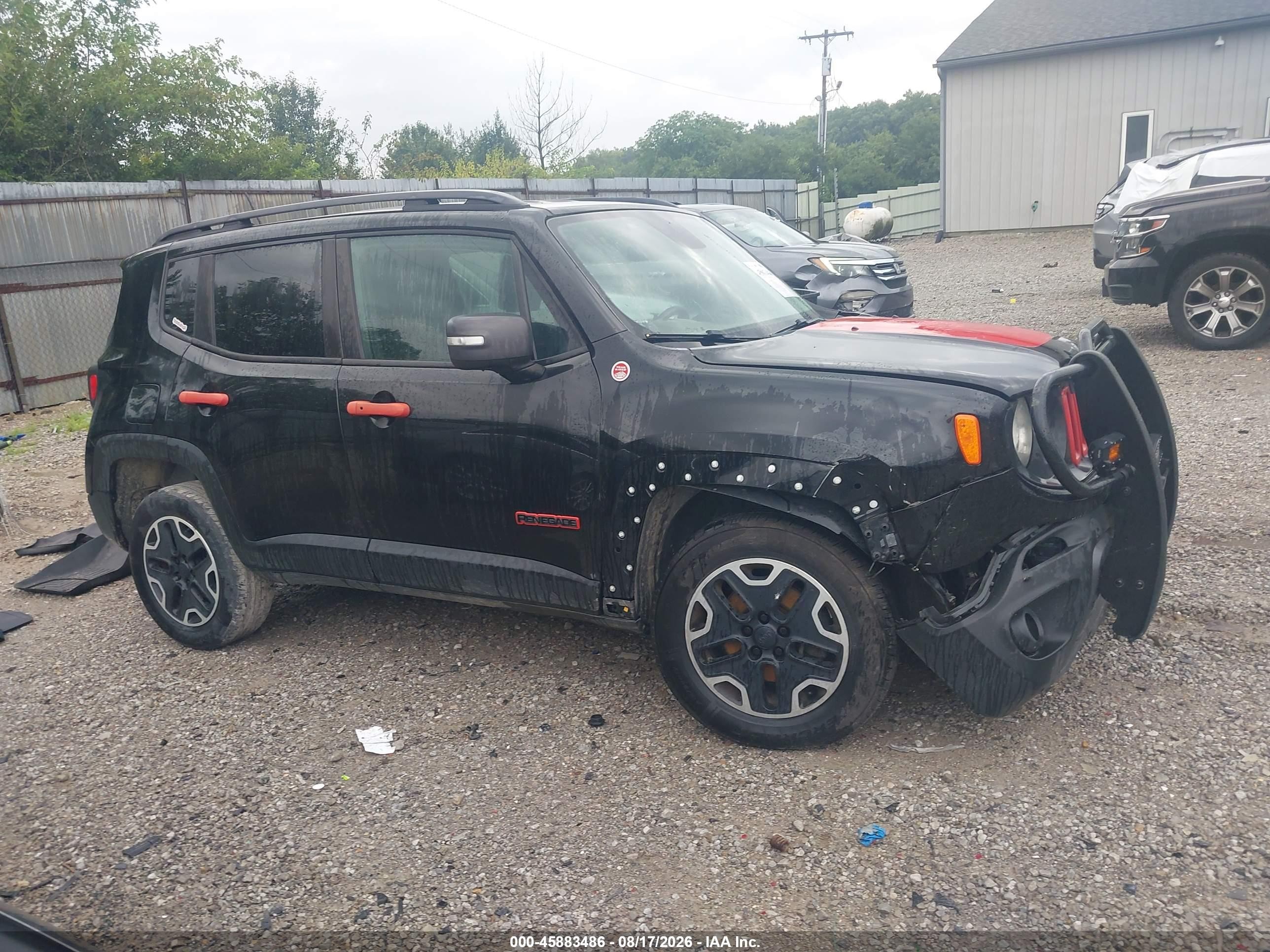 2015 Jeep Renegade Trailhawk Black vin: ZACCJBCT0FPB59679