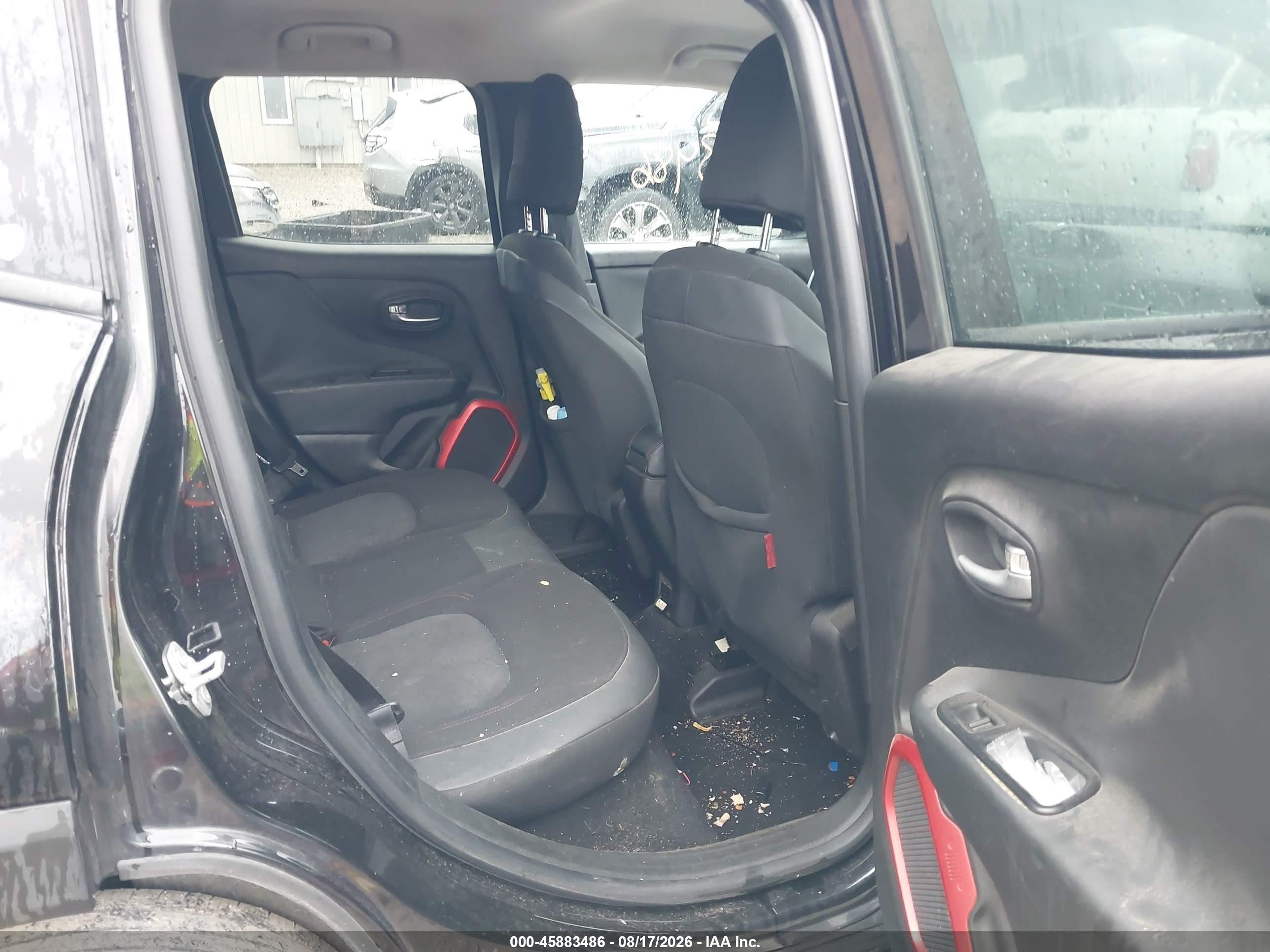 2015 Jeep Renegade Trailhawk Black vin: ZACCJBCT0FPB59679