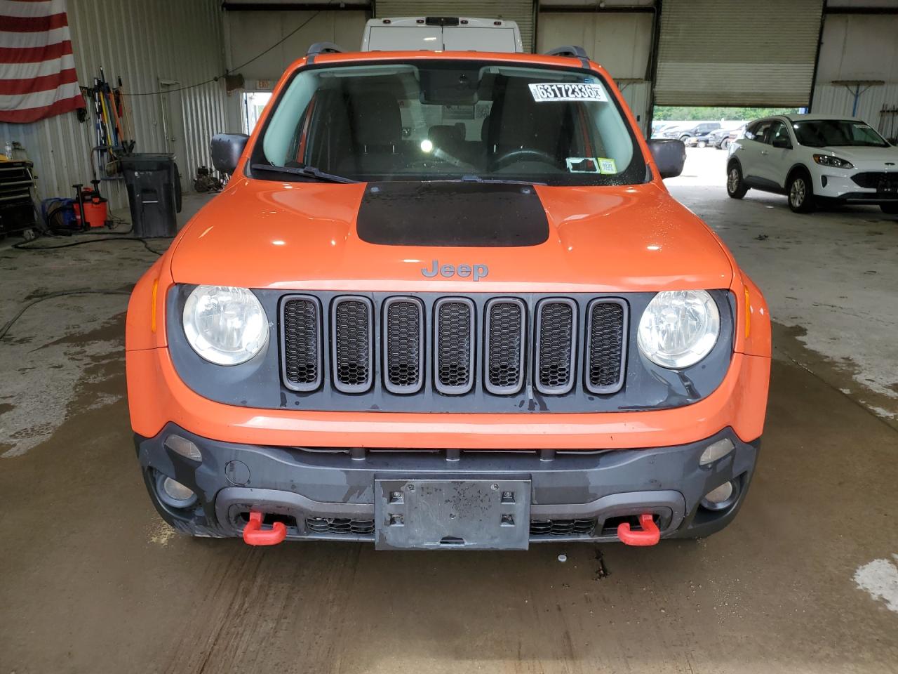 2015 Jeep Renegade Trailhawk Orange vin: ZACCJBCT0FPB64868 Damage: Front Bumper, Chipped, 2