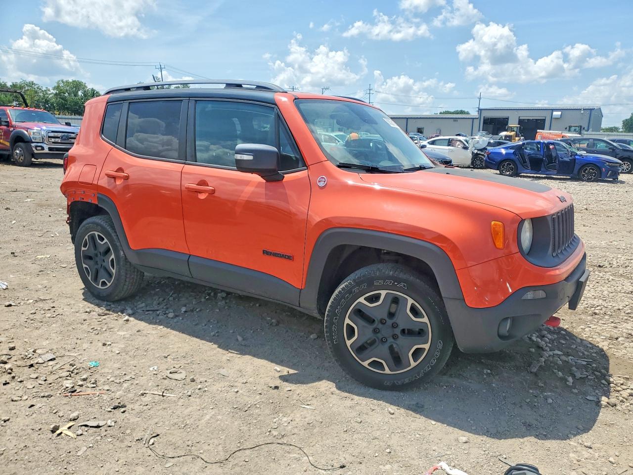 2015 Jeep Renegade Trailhawk Orange vin: ZACCJBCT0FPB67625