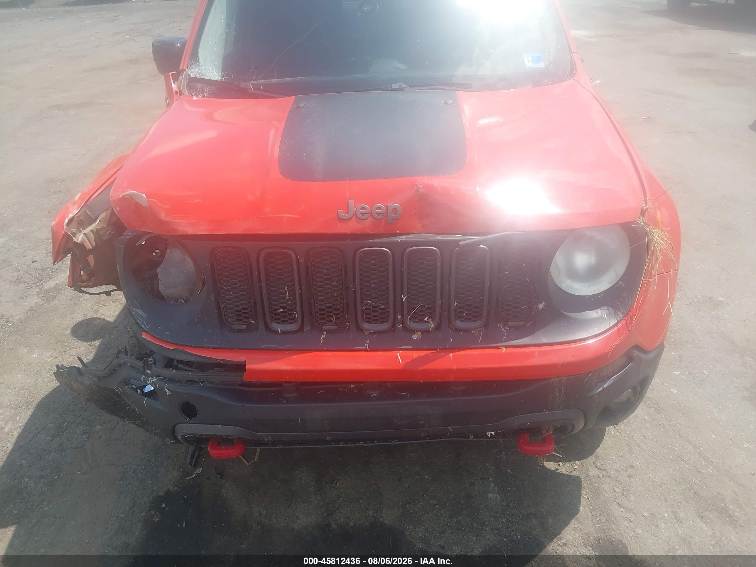 2015 Jeep Renegade Trailhawk Оранжевый vin: ZACCJBCT0FPB74678