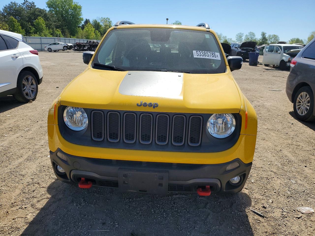 2015 Jeep Renegade Trailhawk Yellow vin: ZACCJBCT0FPB75174