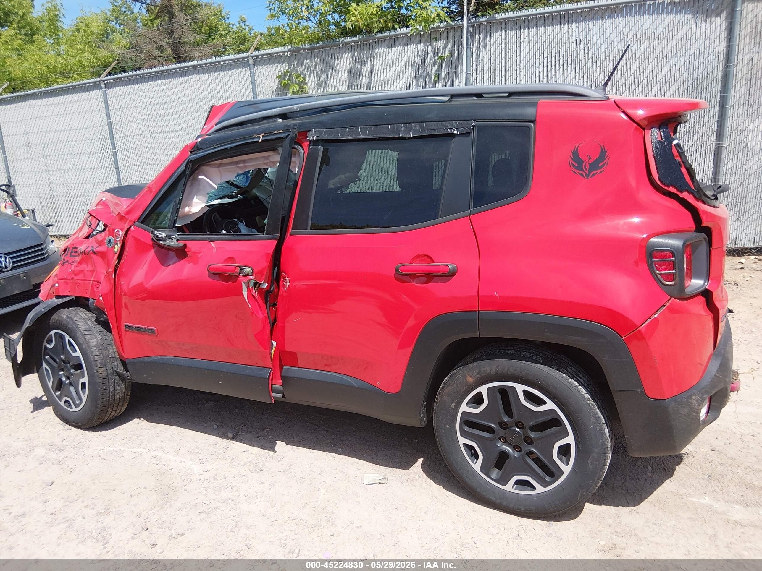 2015 Jeep Renegade Trailhawk Red vin: ZACCJBCT0FPC05123