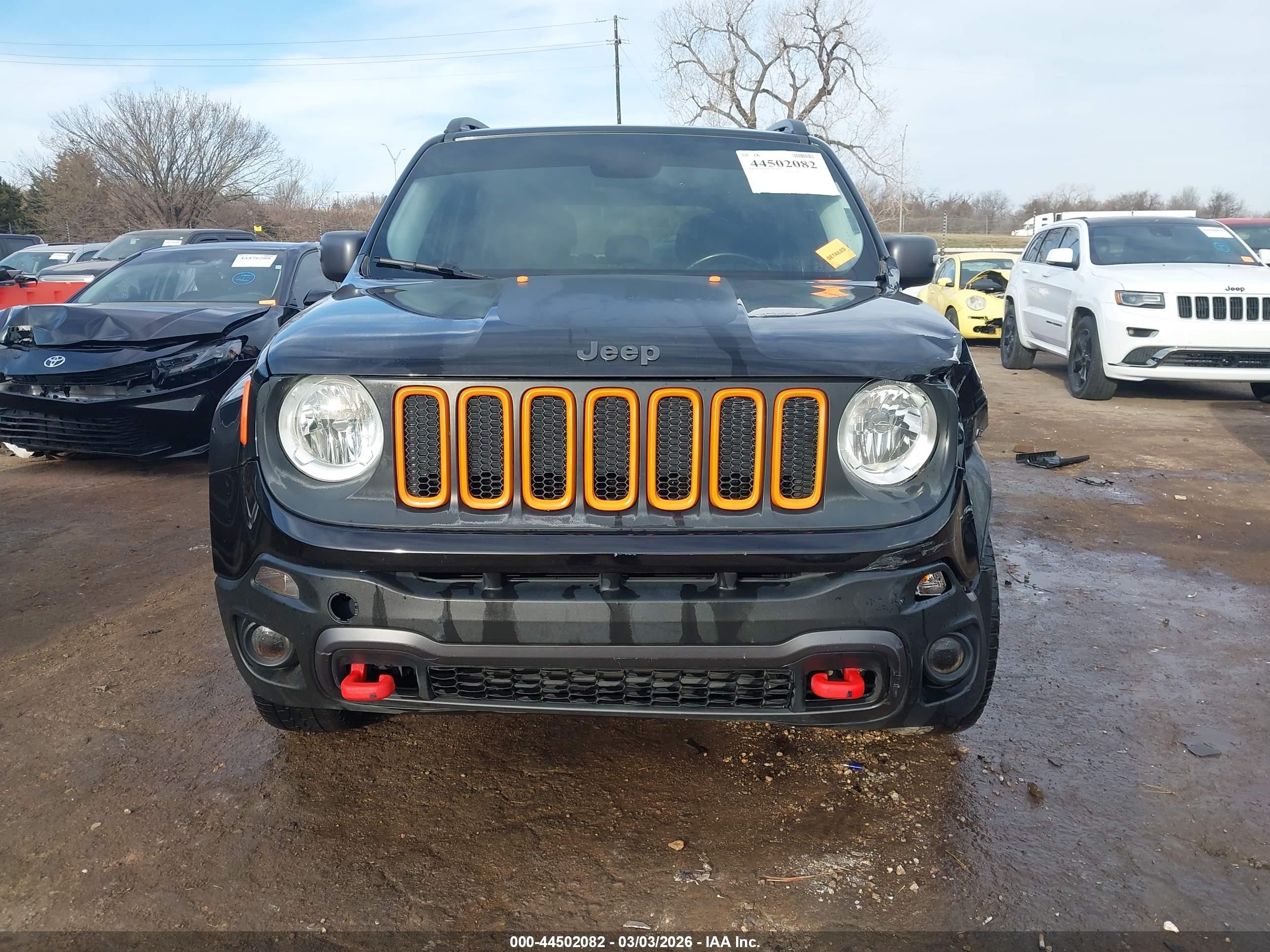2016 Jeep Renegade Trailhawk Black vin: ZACCJBCT0GPD67335