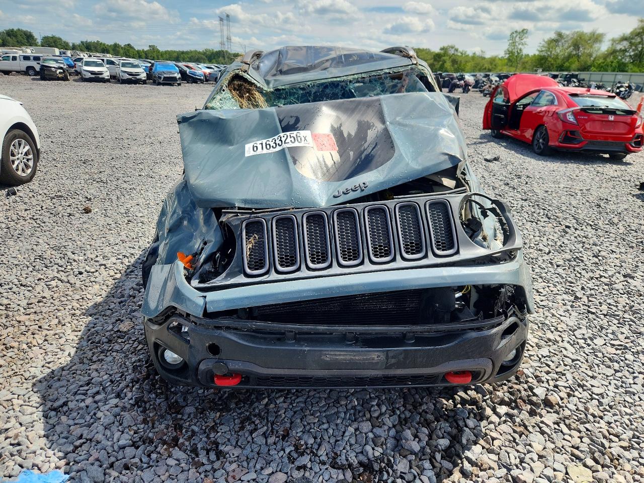 2015 Jeep Renegade Trailhawk Teal vin: ZACCJBCT1FPB91538