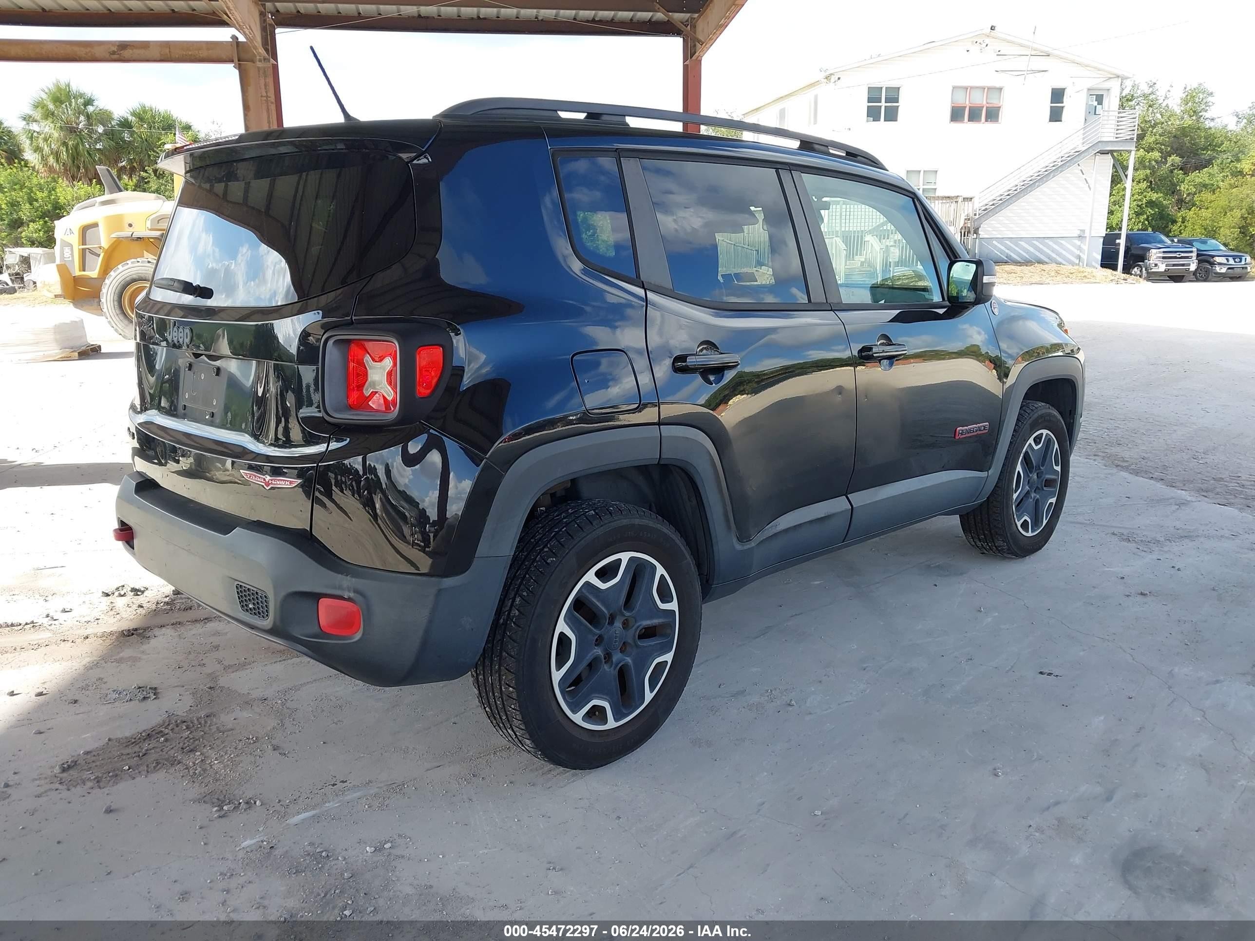 2015 Jeep Renegade Trailhawk Black vin: ZACCJBCT4FPB31012