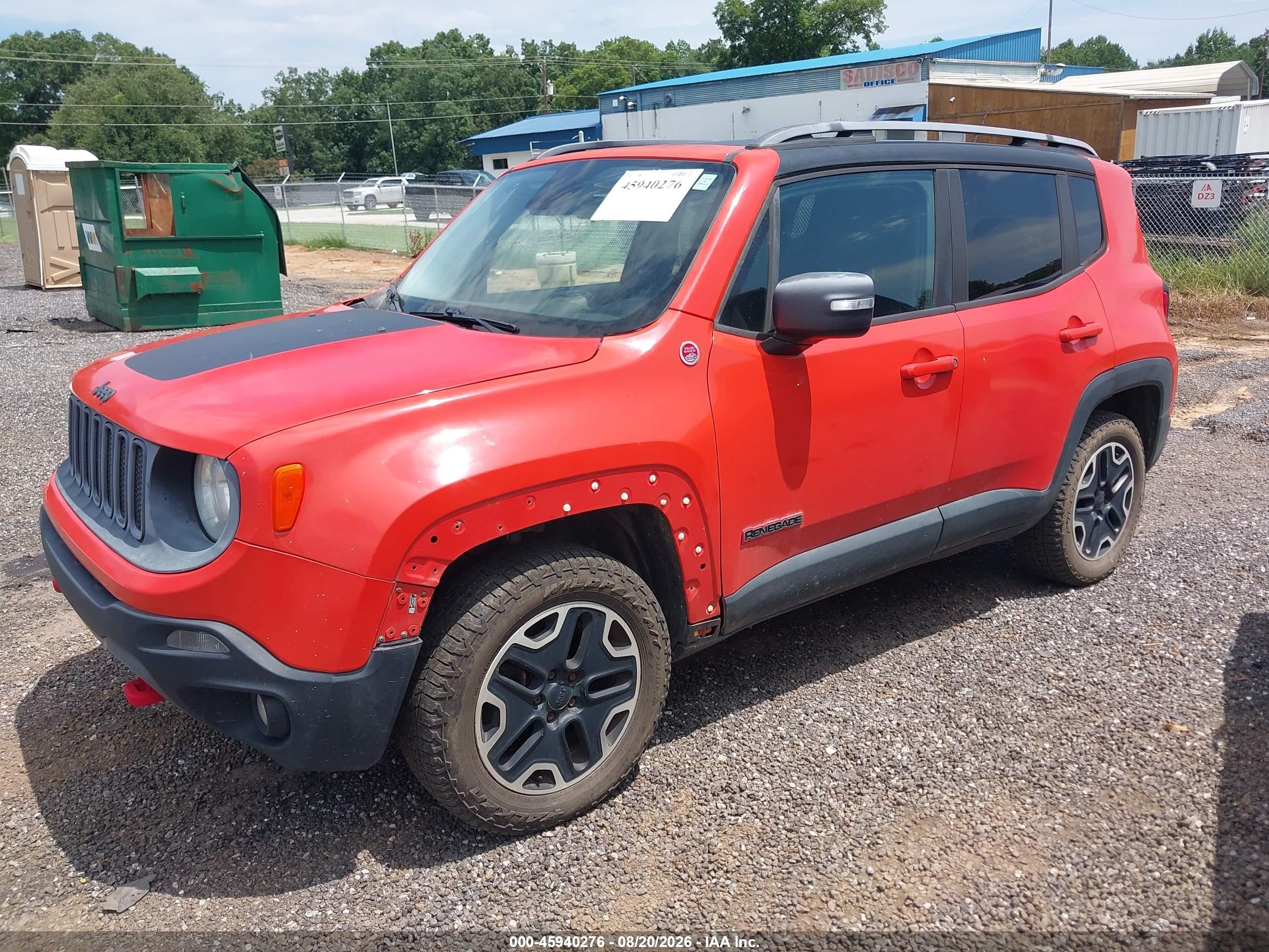 2015 Jeep Renegade Trailhawk Orange vin: ZACCJBCT4FPC25388
