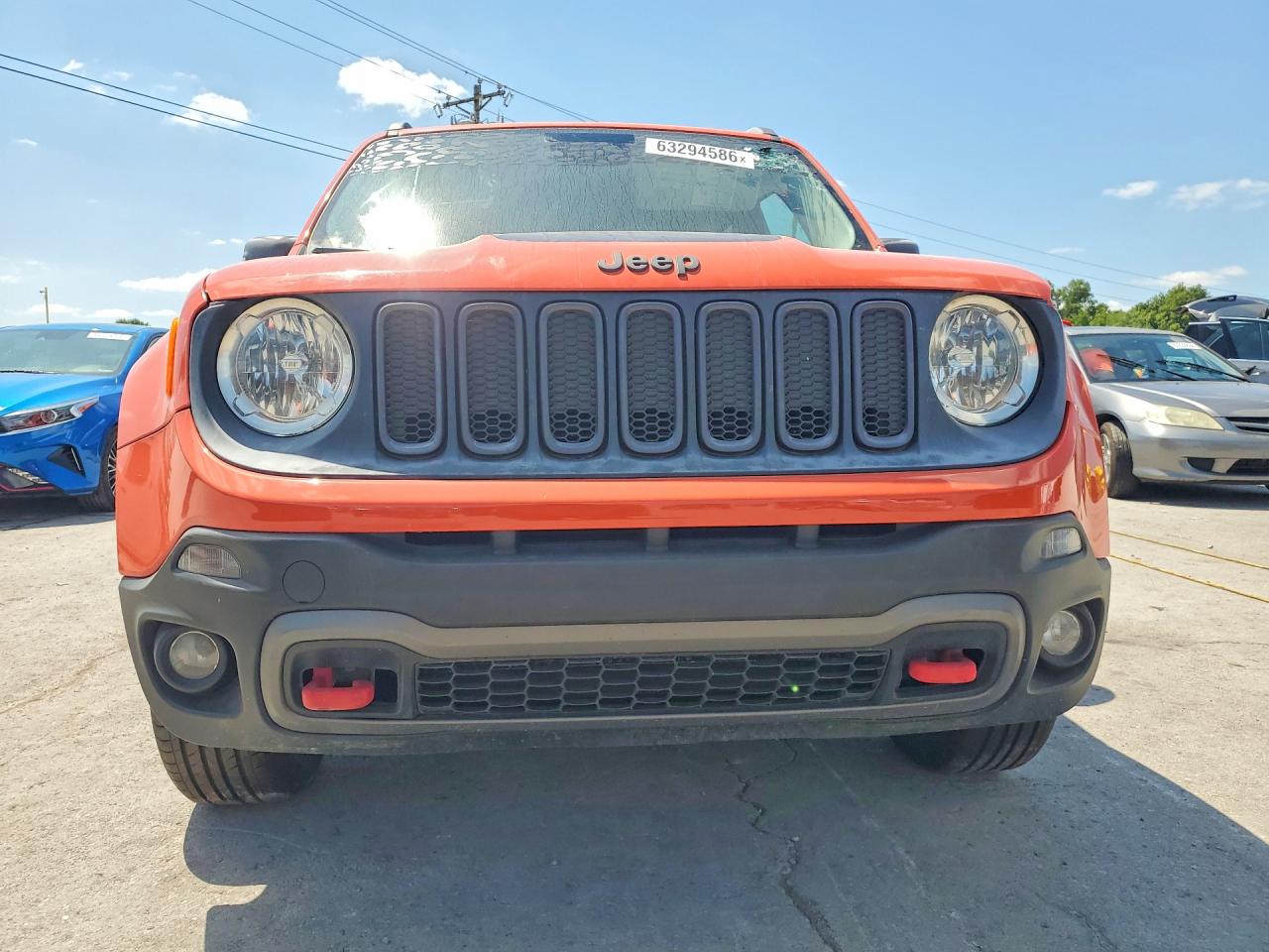 2015 Jeep Renegade Trailhawk Orange vin: ZACCJBCT5FPC01228
