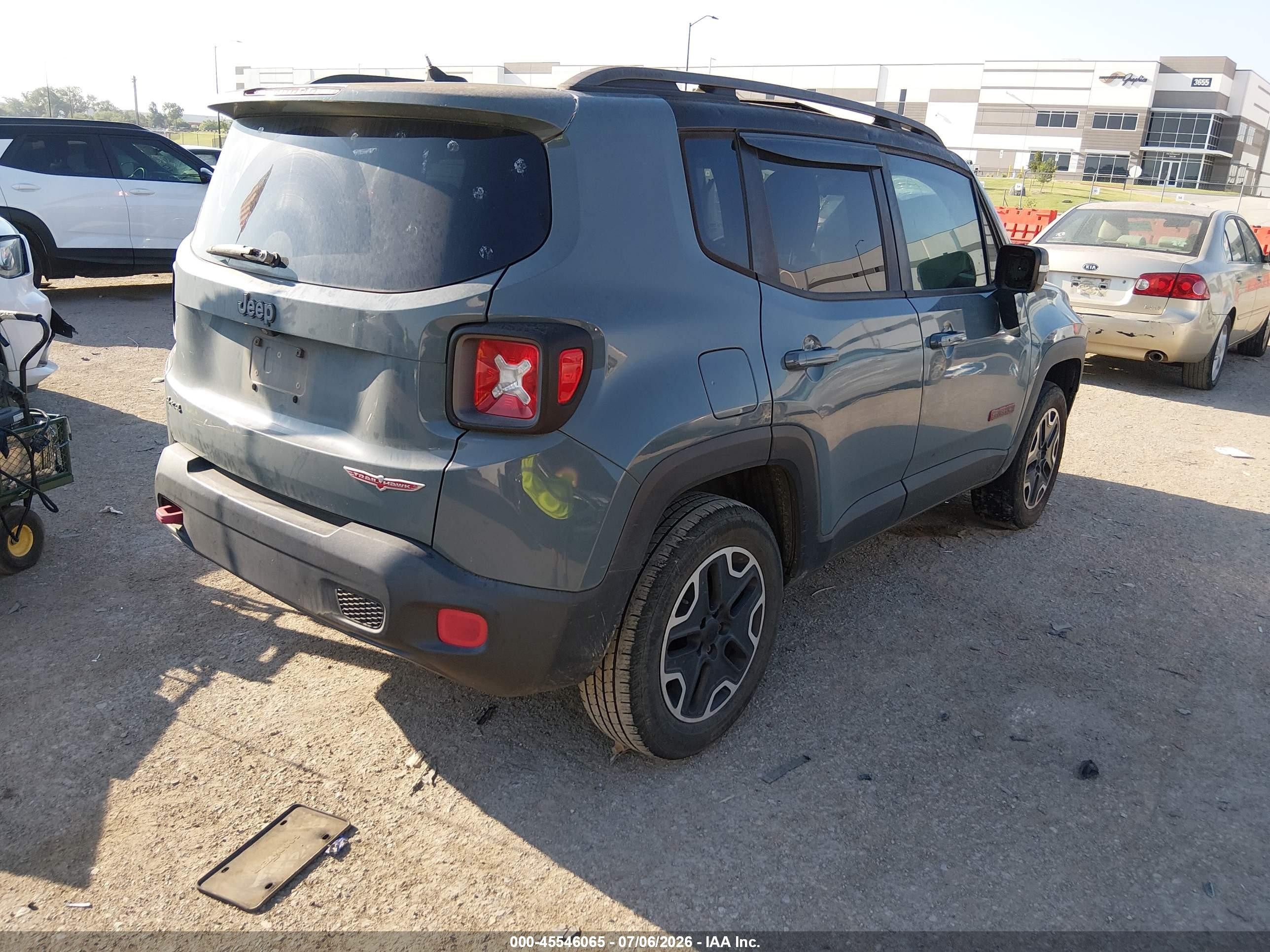 2015 Jeep Renegade Trailhawk Light Blue vin: ZACCJBCT6FPB77182