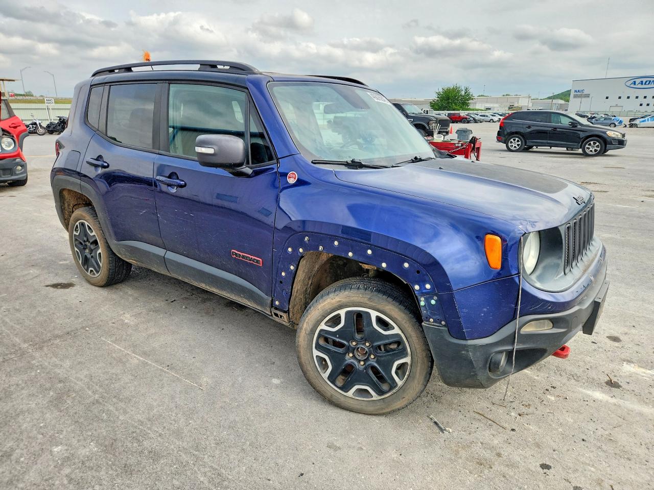 2016 Jeep Renegade Trailhawk Синий vin: ZACCJBCT6GPD35537