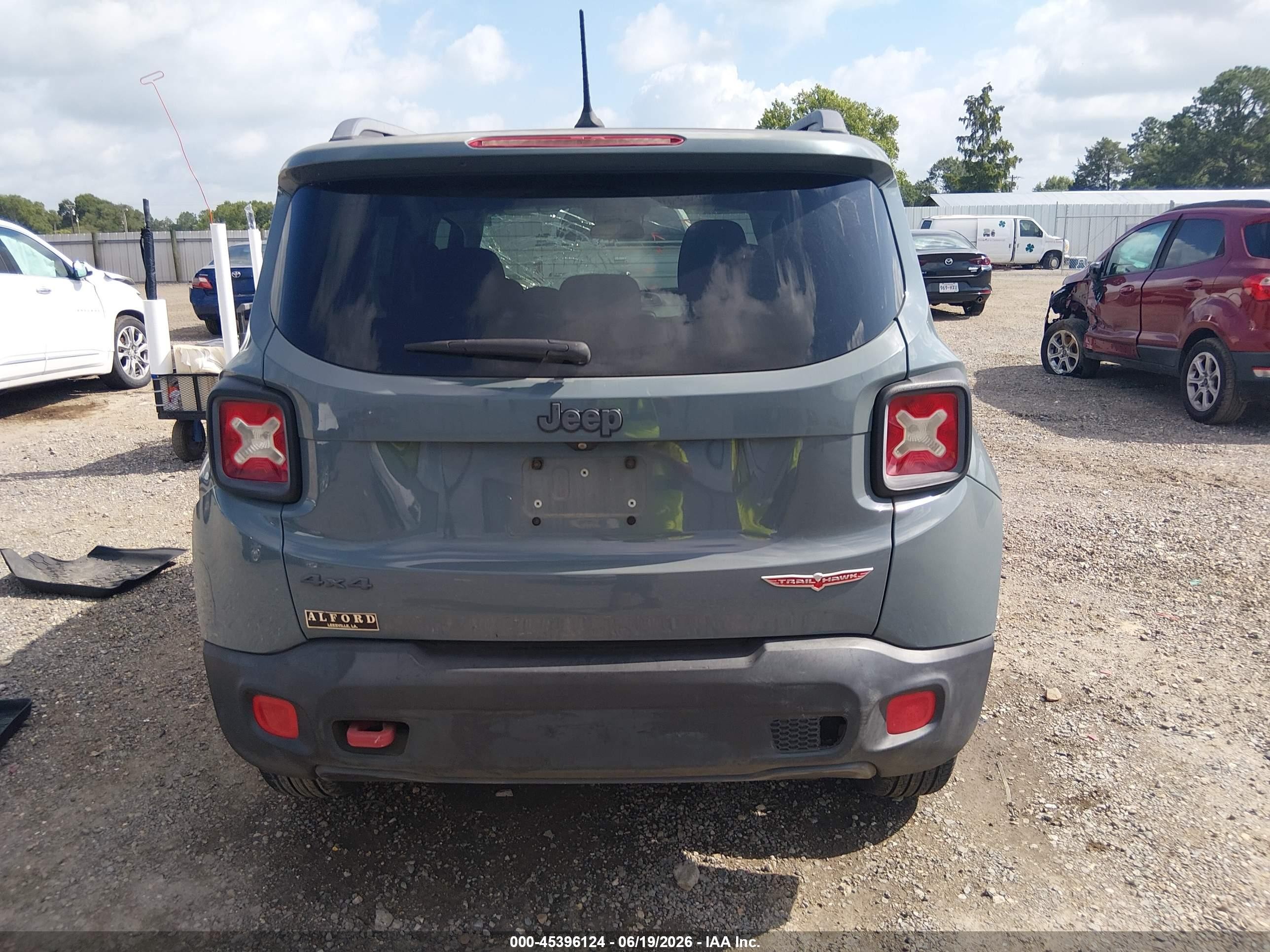 2015 Jeep Renegade Trailhawk Light Blue vin: ZACCJBCT7FPB31845