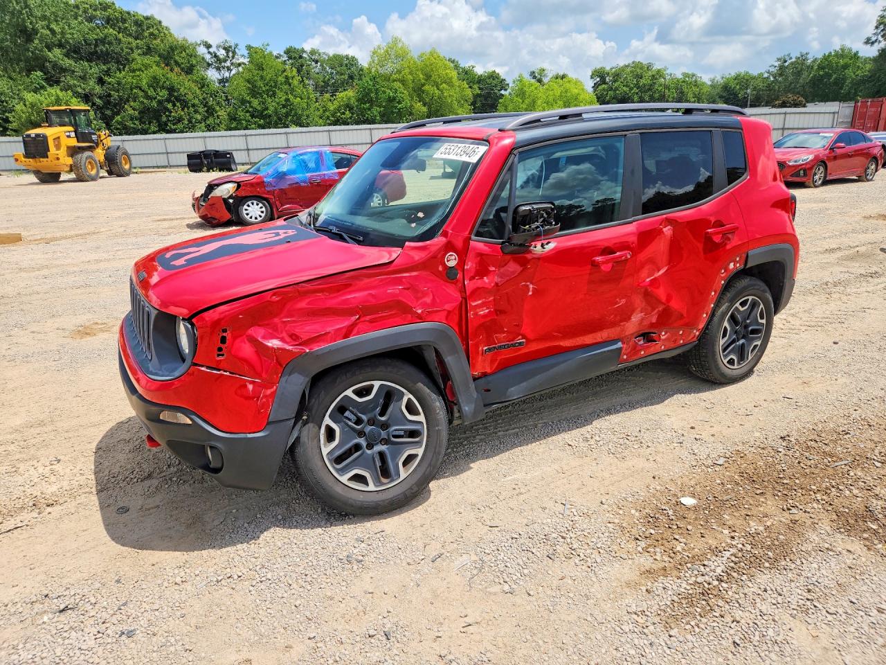 2015 Jeep Renegade Trailhawk Red vin: ZACCJBCT7FPB88899