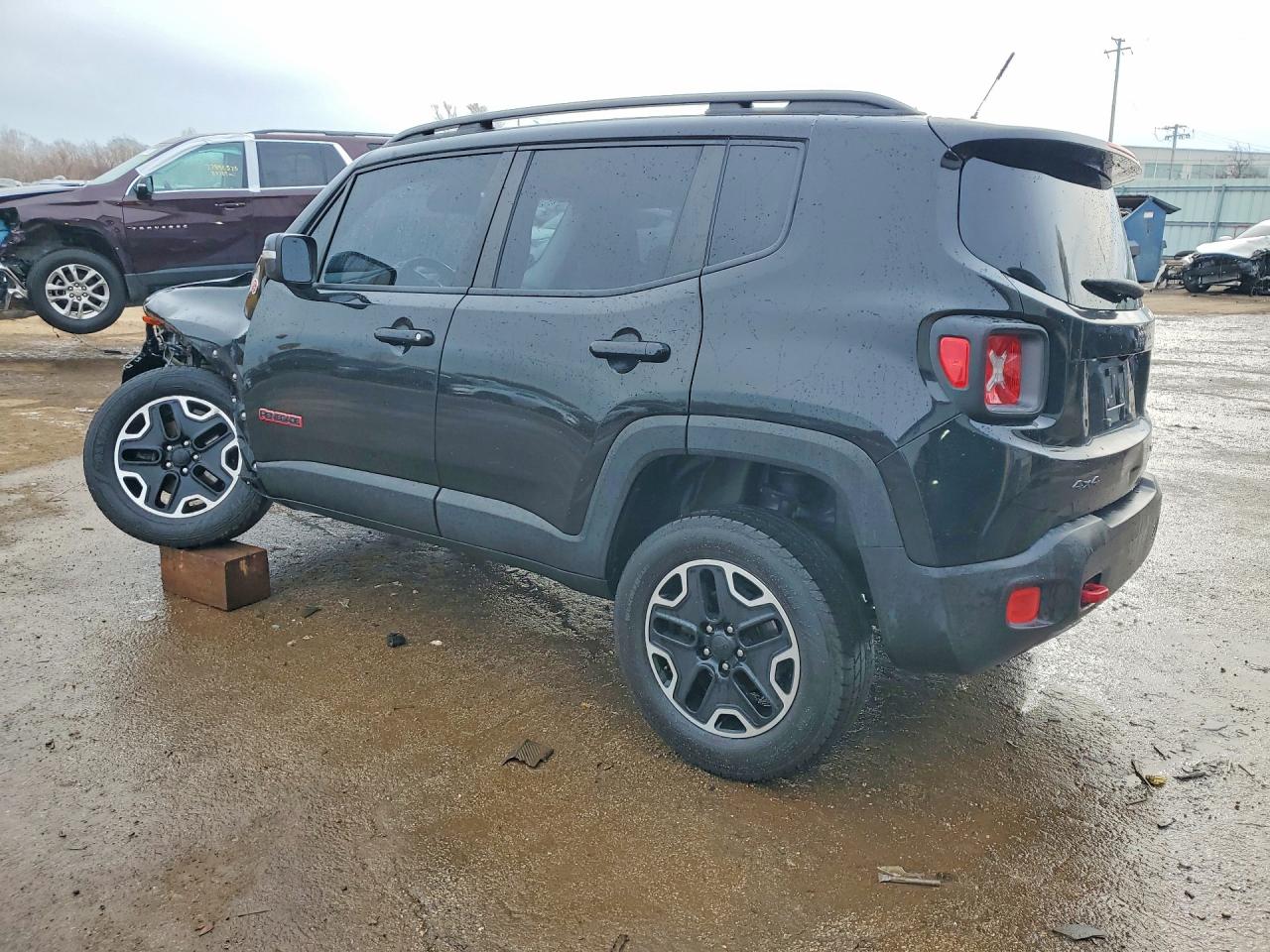 2016 Jeep Renegade Trailhawk Черный vin: ZACCJBCT7GPD28614