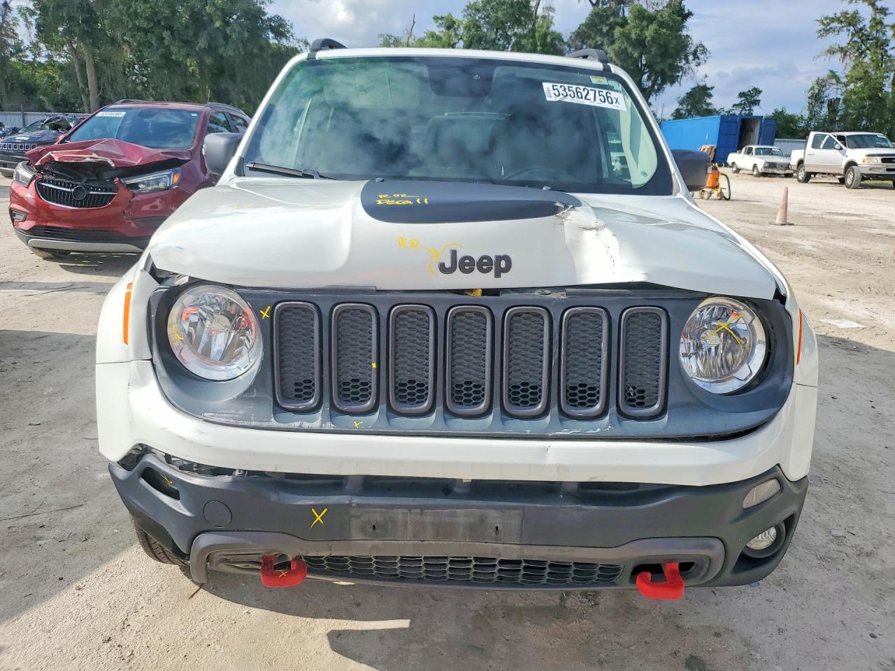 2016 Jeep Renegade Trailhawk Белый vin: ZACCJBCT7GPD35031