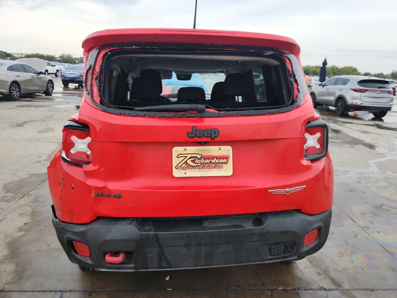 2016 Jeep Renegade Trailhawk Red vin: ZACCJBCT8GPC59531
