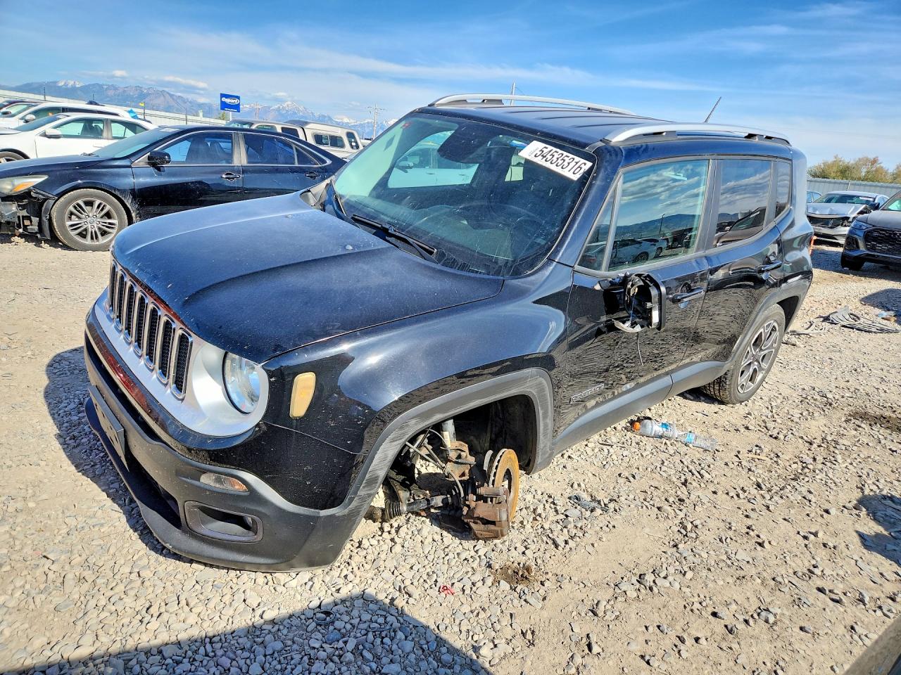 2017 Jeep Renegade Limited Black vin: ZACCJBDB2HPE93042