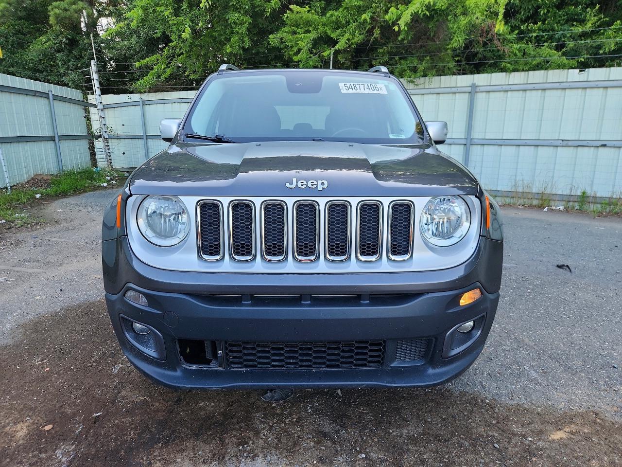 2017 Jeep Renegade Limited Серый vin: ZACCJBDB3HPE40978